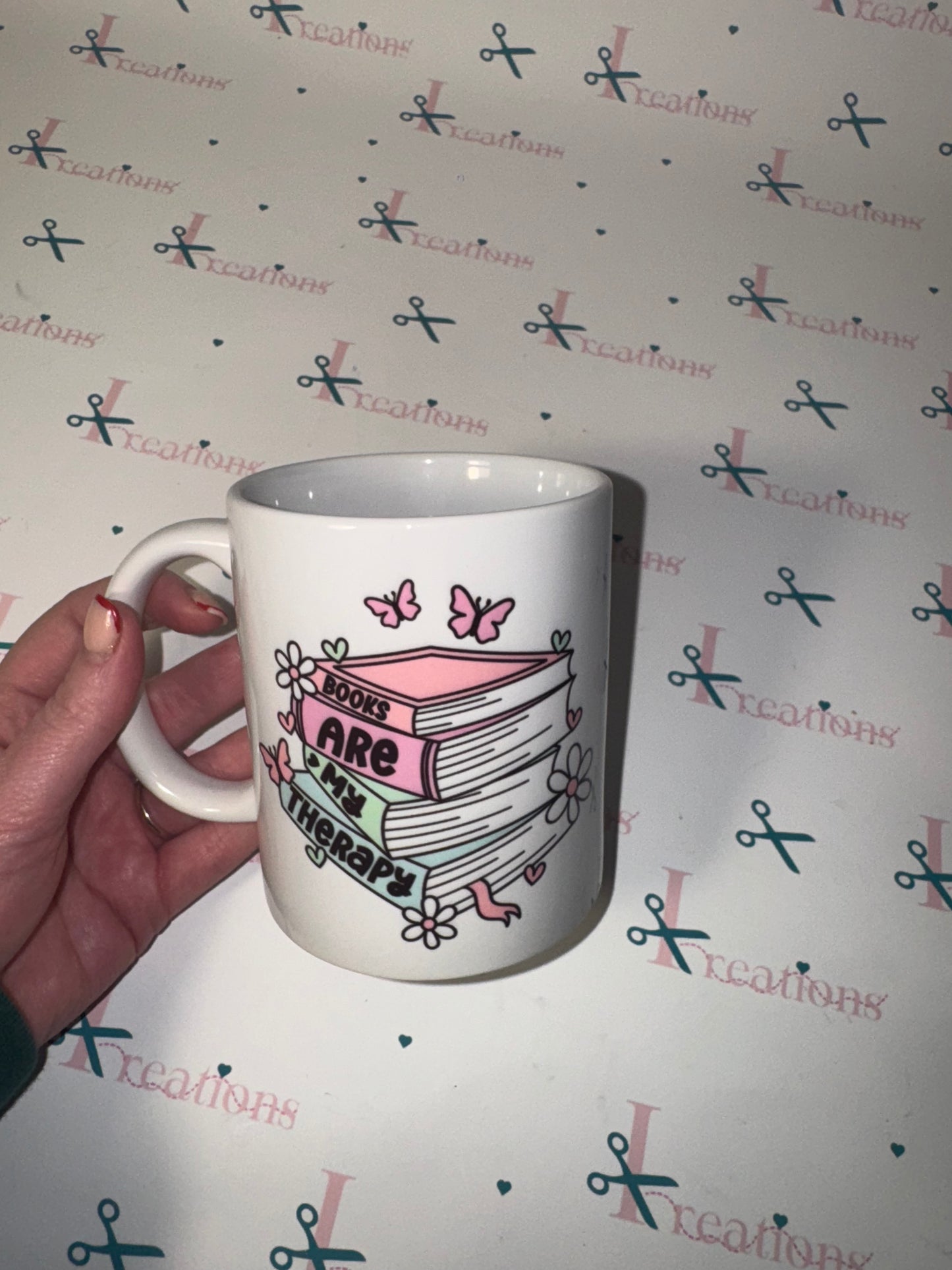 Books are my Therapy - 11oz mug
