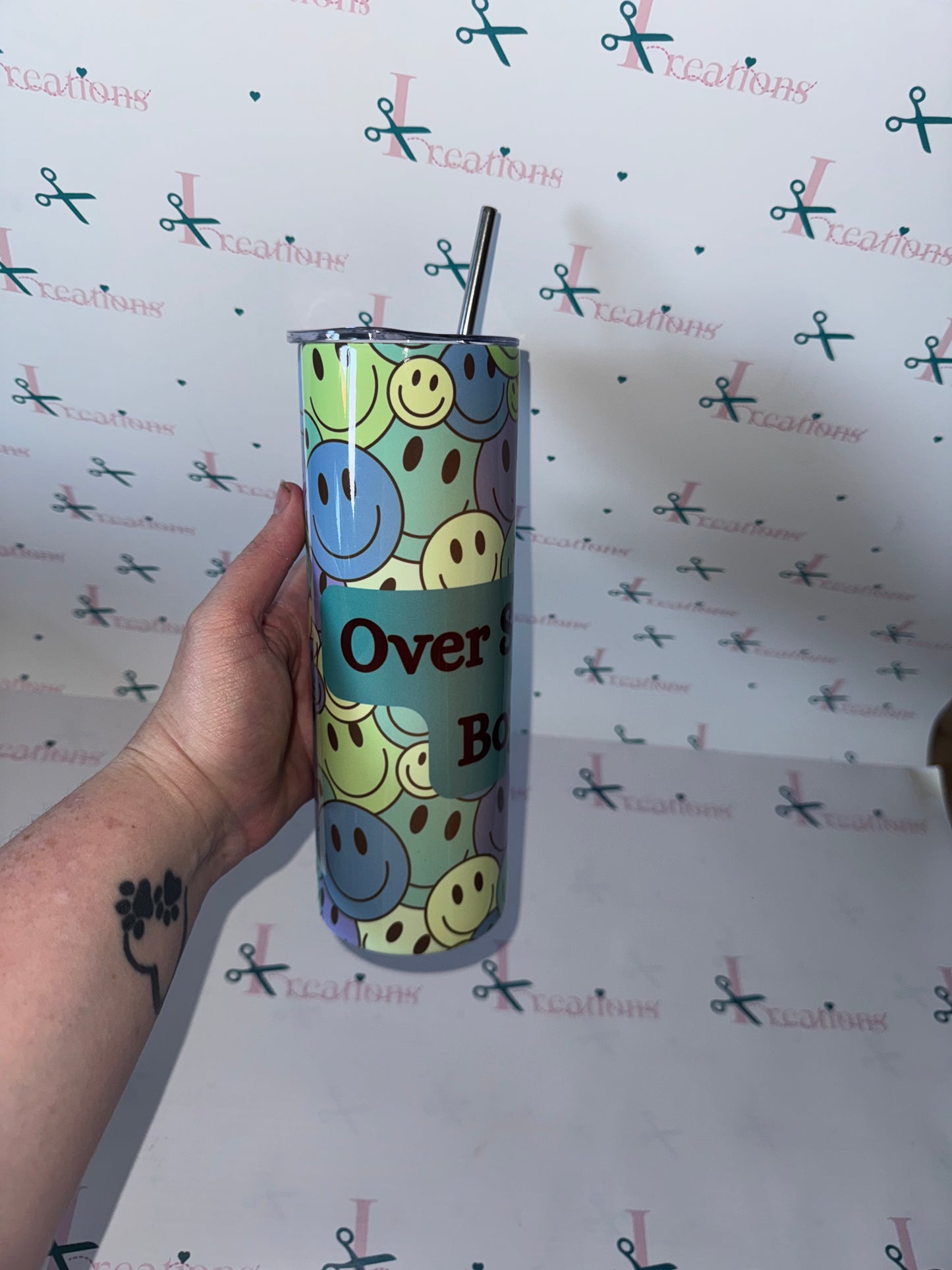 20oz Over Stimulated Boy Mum Design Whoopsie Tumbler