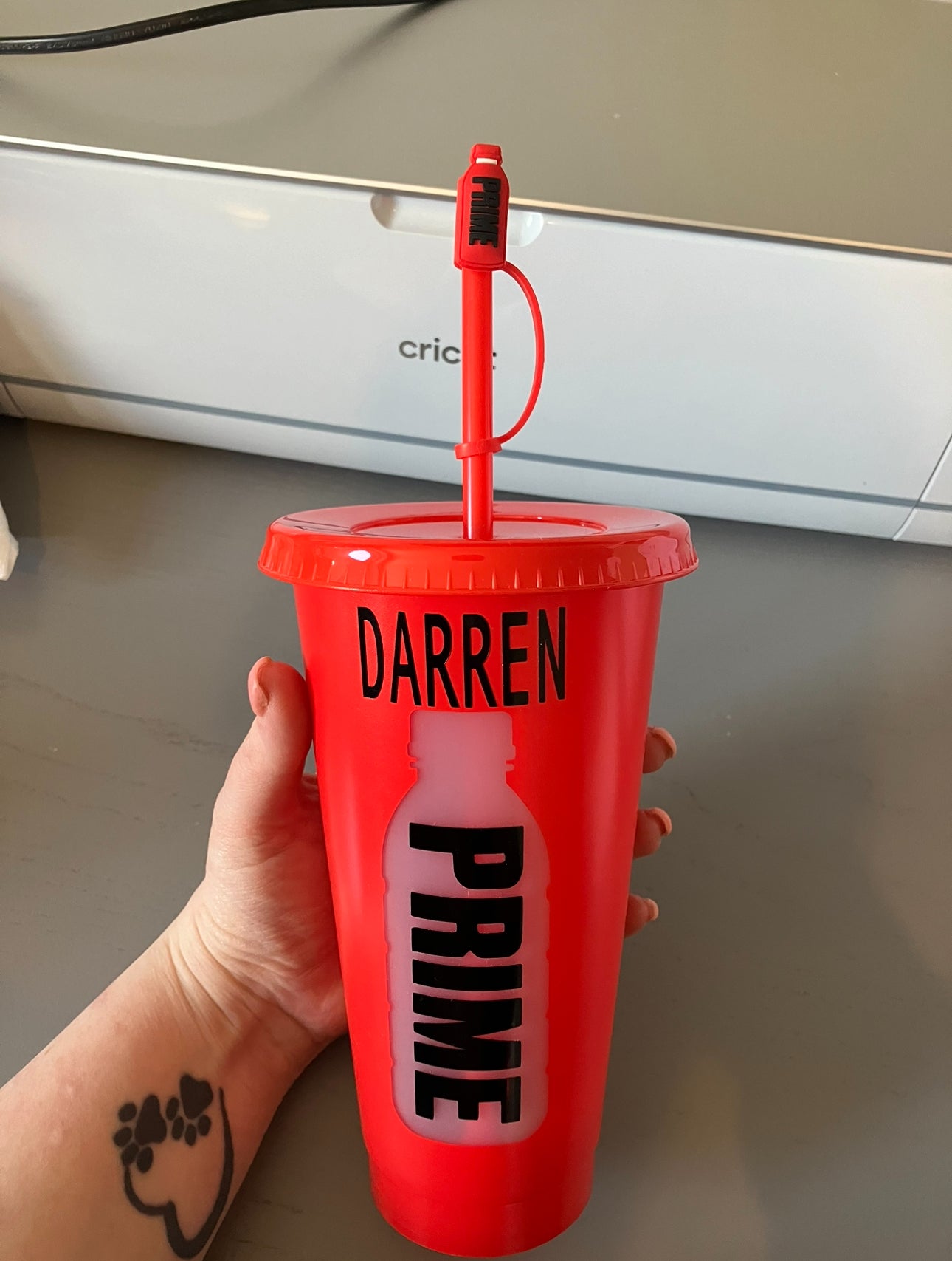 Red Prime cup & Topper