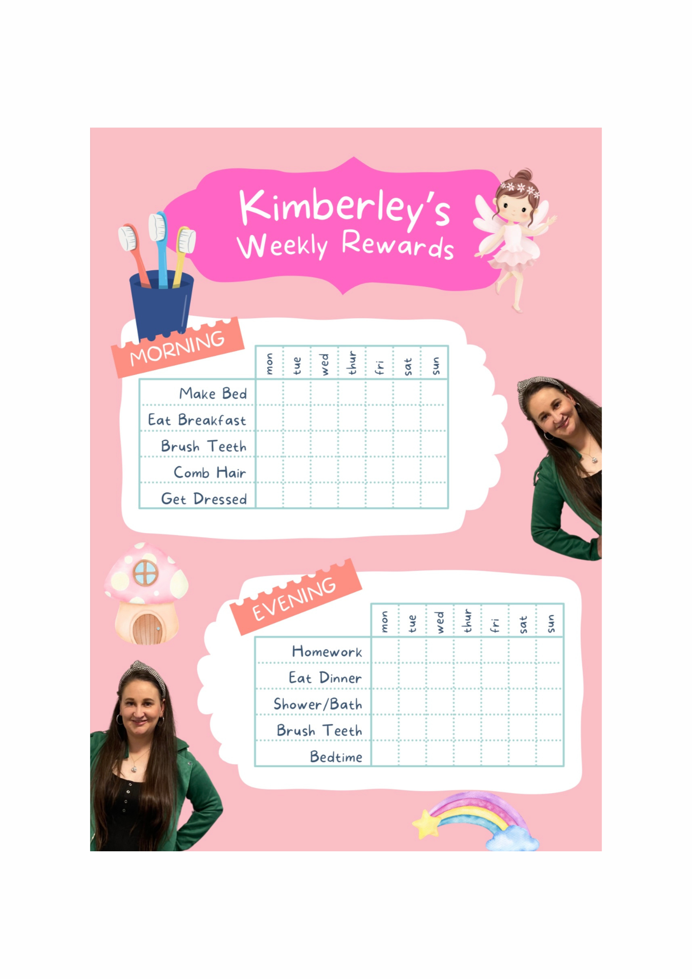 Children’s reward chart