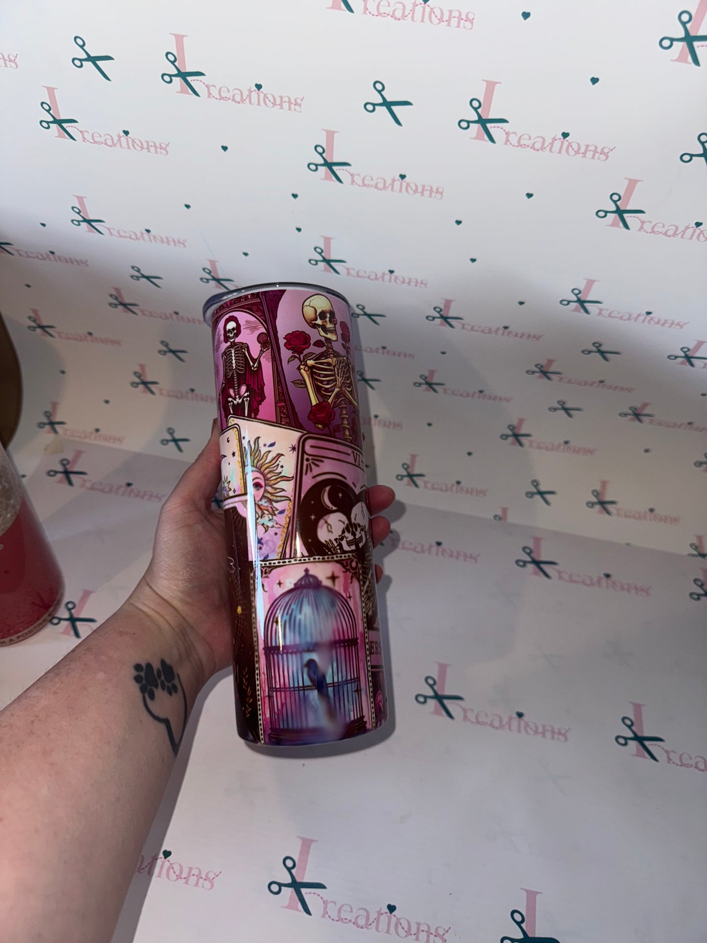 20oz Tarot Card Design Whoopsie Tumbler