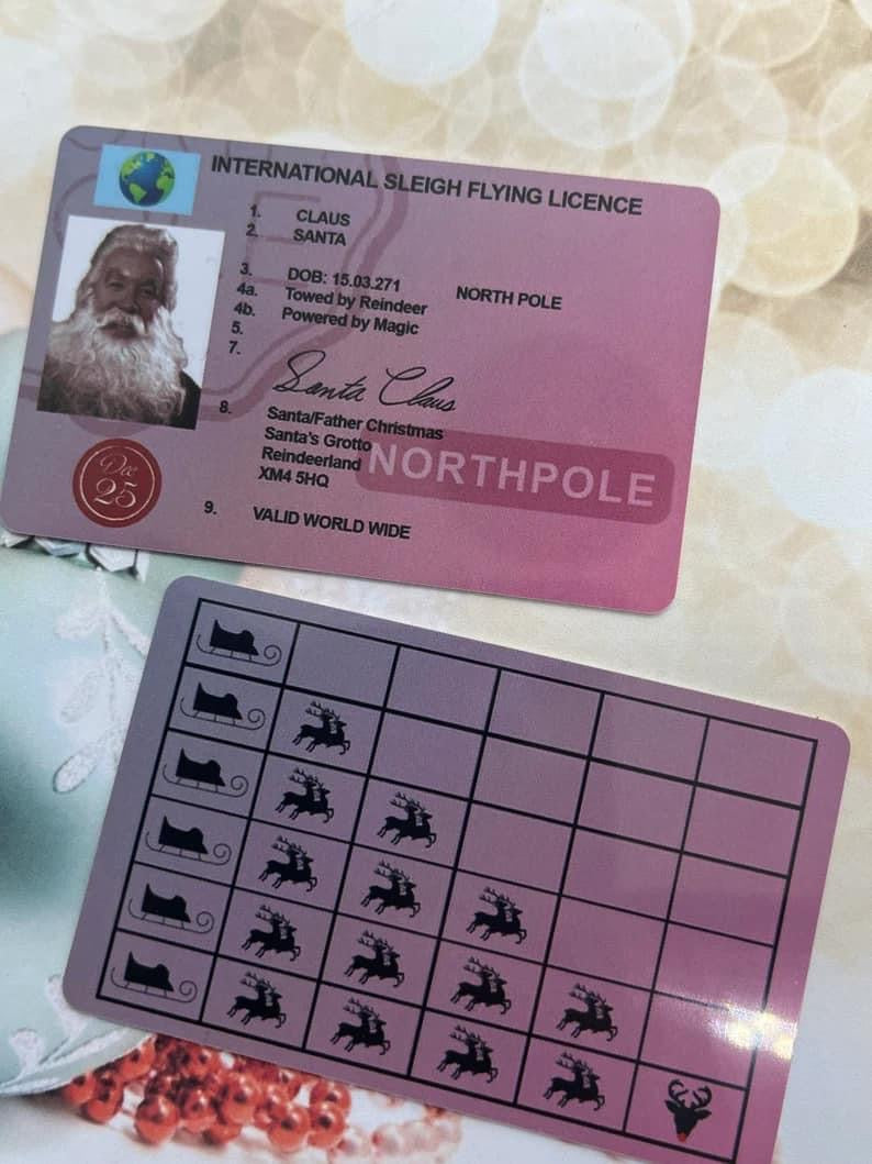 Santa Flying License