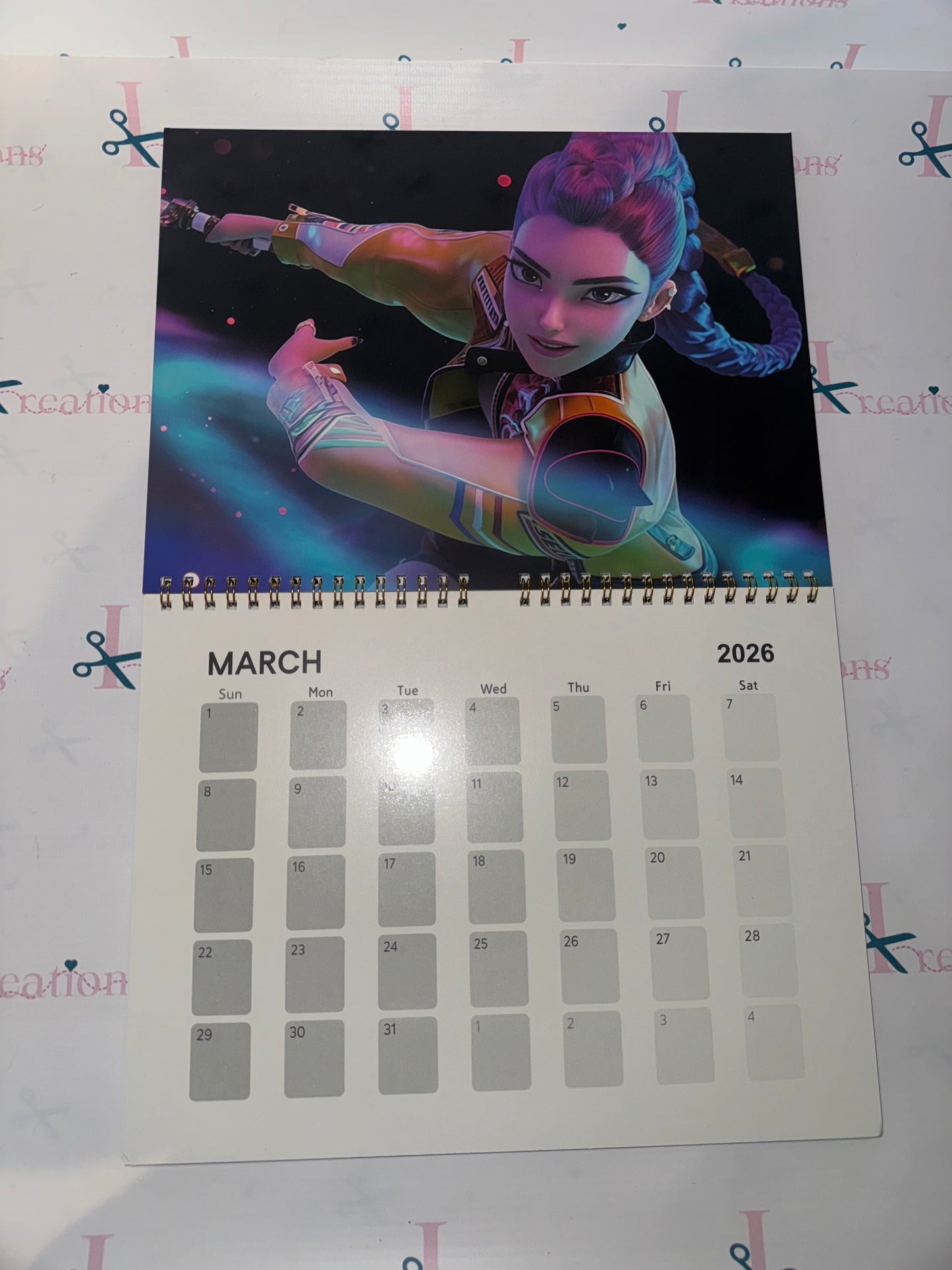 K-pop demon hunter - 12 month calendar