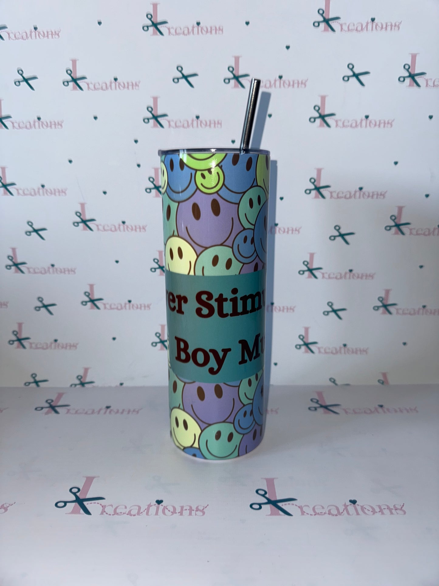20oz Over Stimulated Boy Mum Design Whoopsie Tumbler