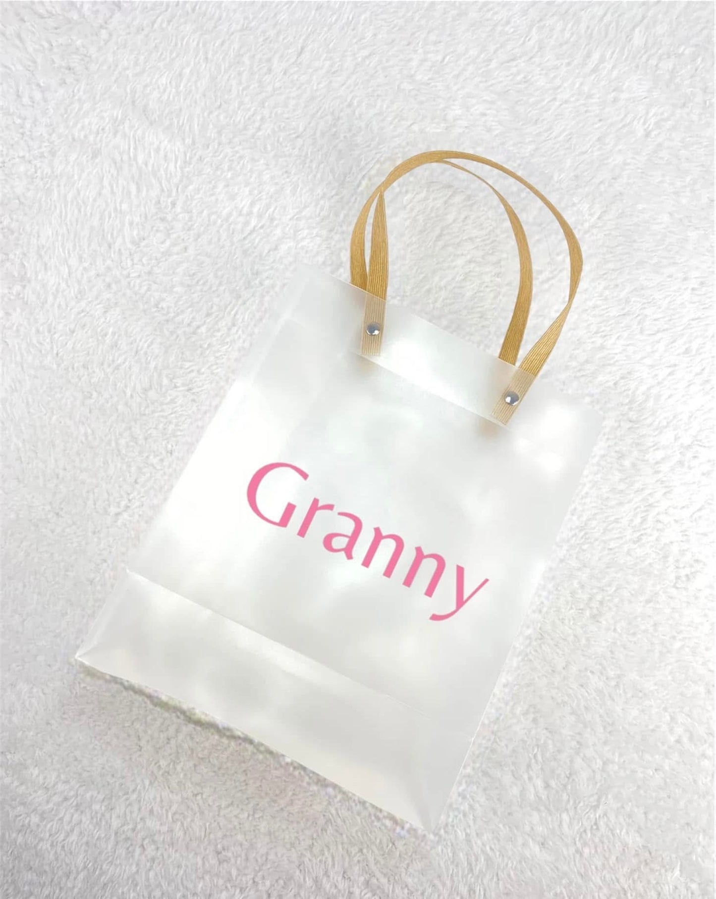 Frosted gift bag