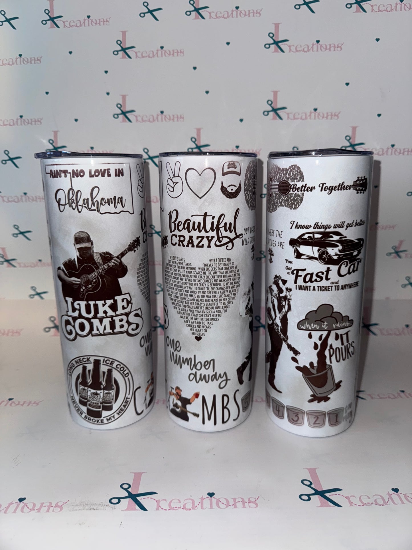 20oz Luke Combs Design Whoopsie Tumbler