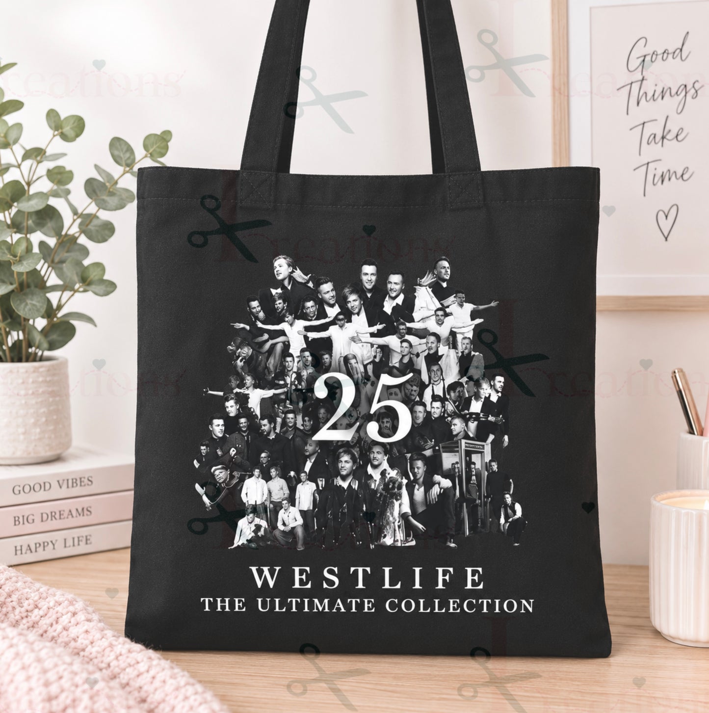 Westlife 25th Anniversary Tote Bag β The Ultimate Collection Fan Bag
