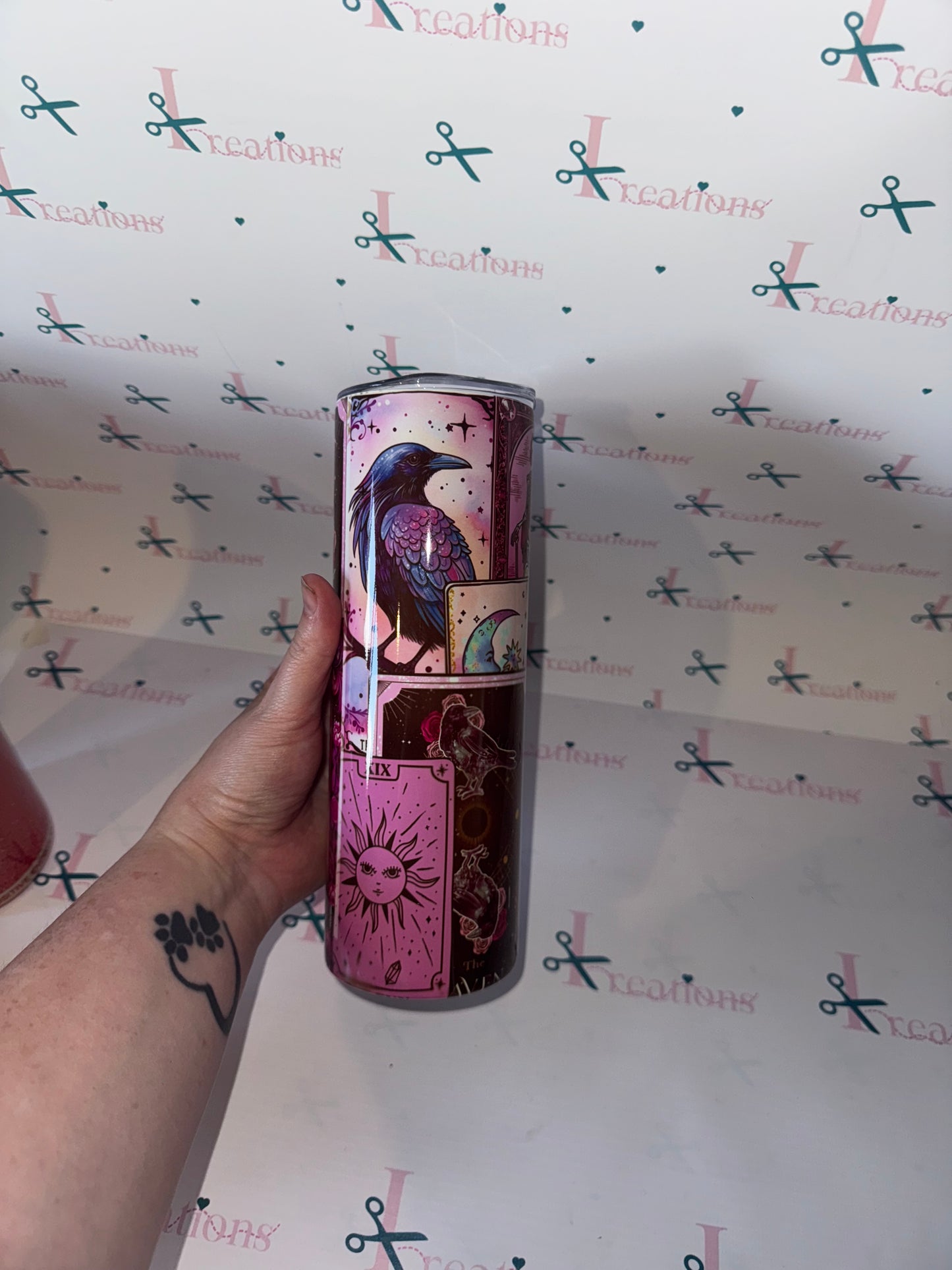 20oz Tarot Card Design Whoopsie Tumbler