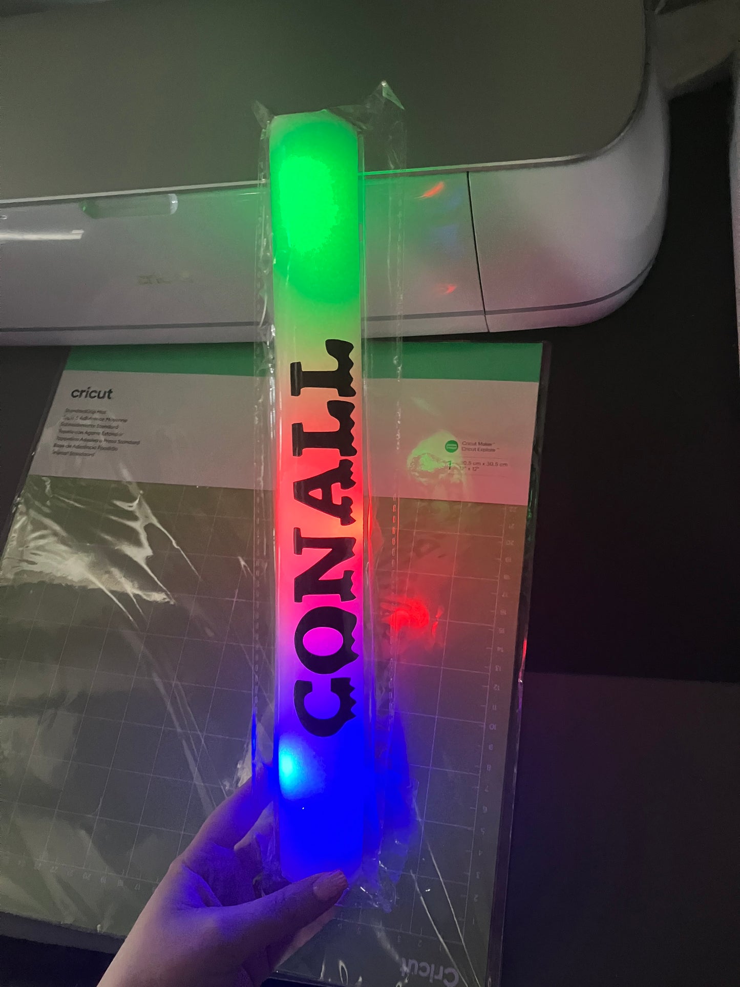 Foam Glow-stick personalised with name