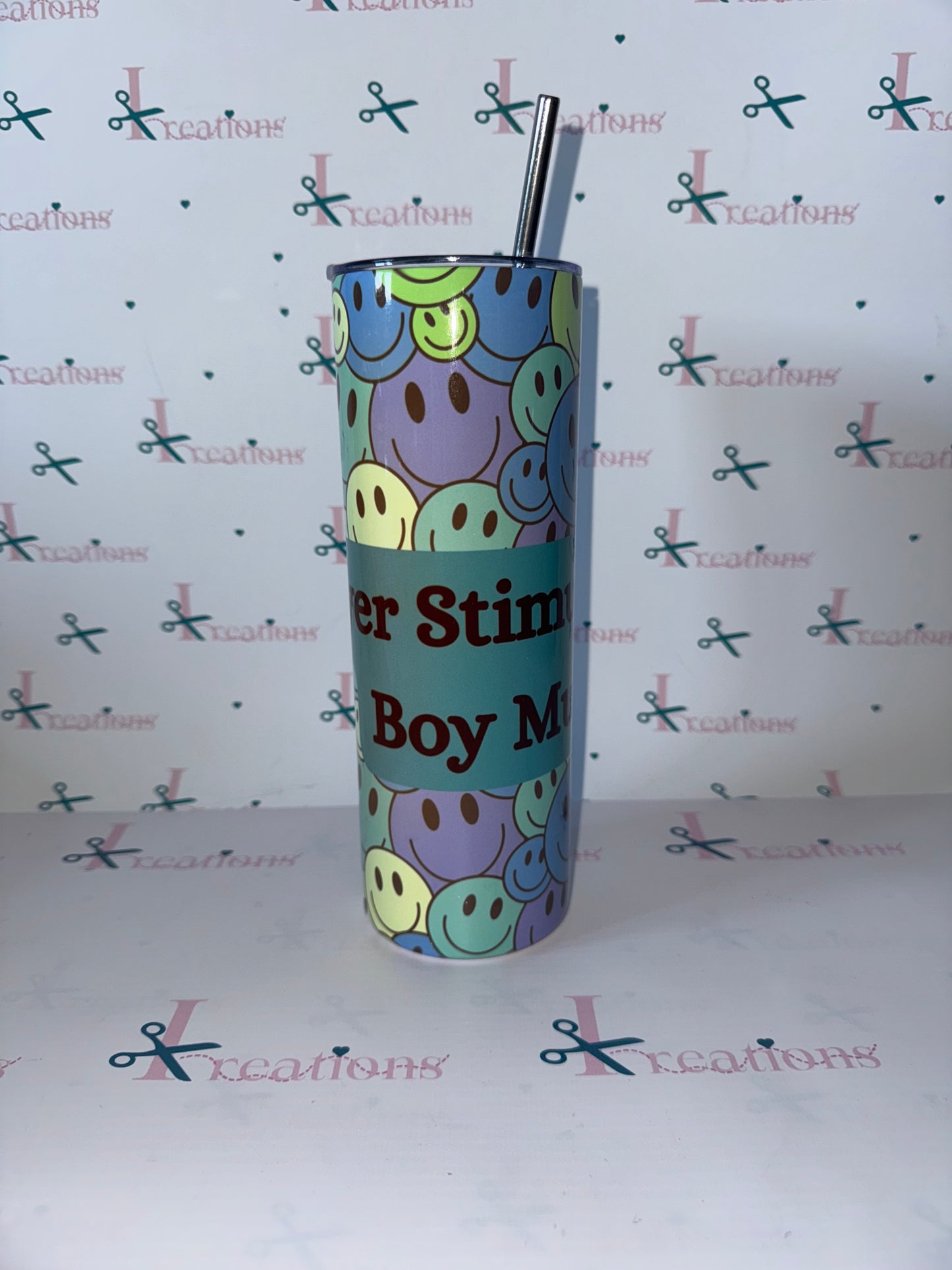 20oz Over Stimulated Boy Mum Design Whoopsie Tumbler