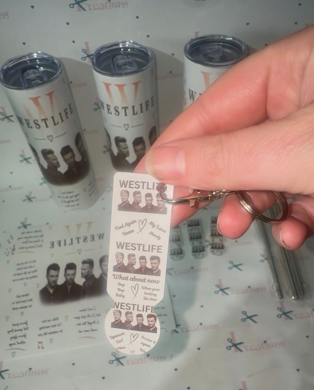 WESTLIFE Trolley Keychain 🎶🤍
