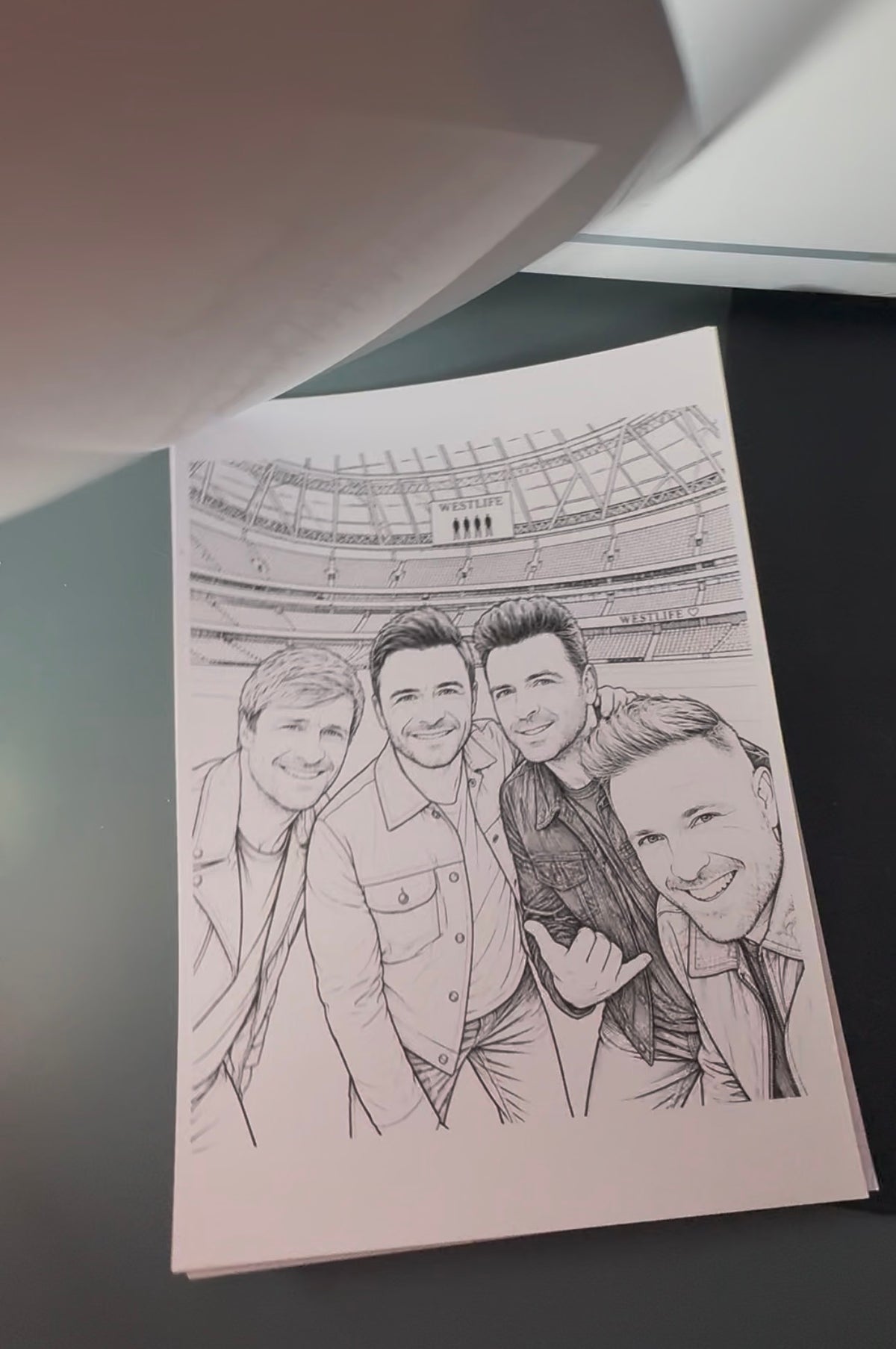 Westlife Colouring Book | 8 A4 Colouring Pages | Westlife Fan Gift