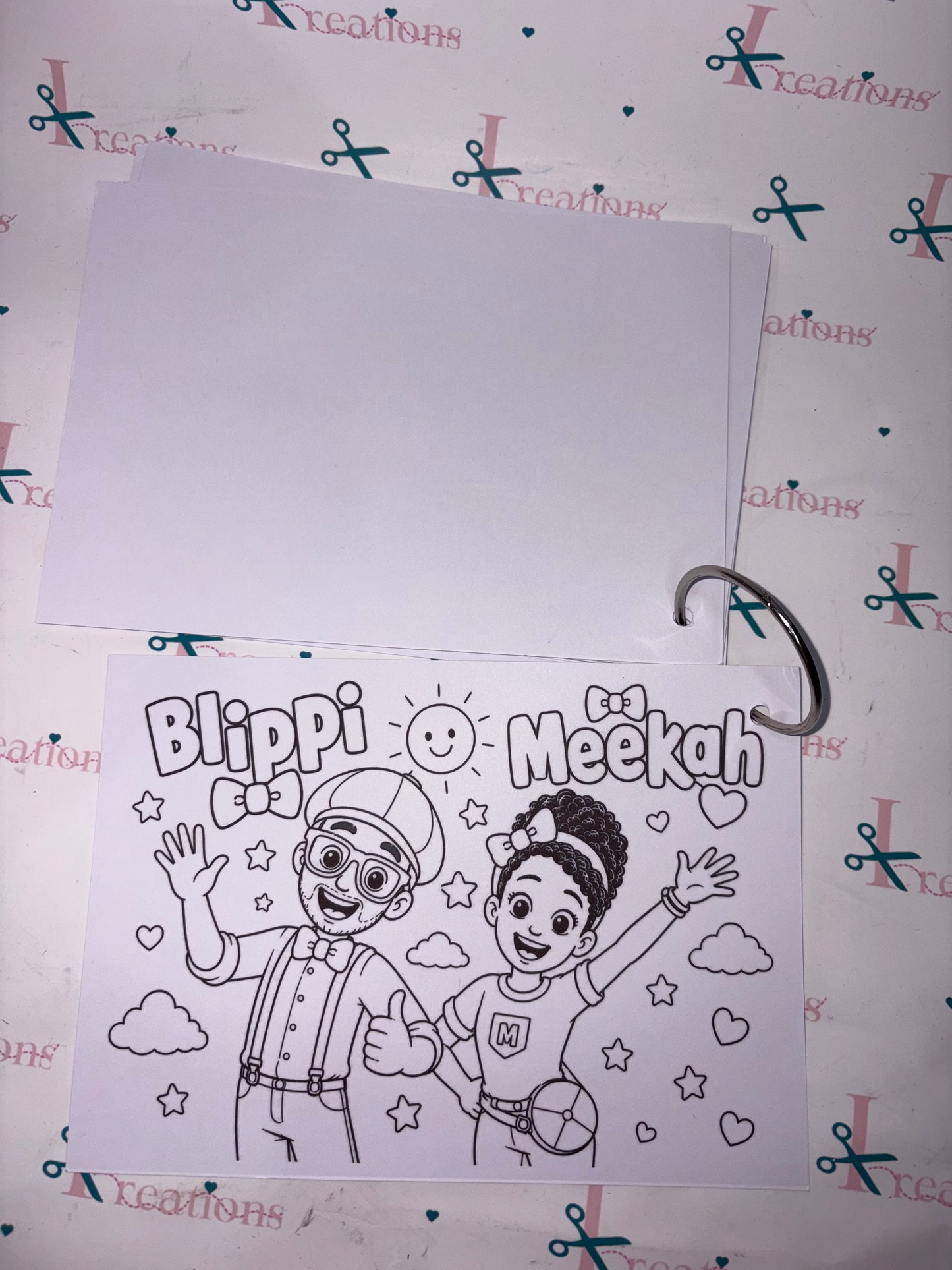 Personalised 12 Page Themed Colouring Book with Crayons & Reusable Ring Binder