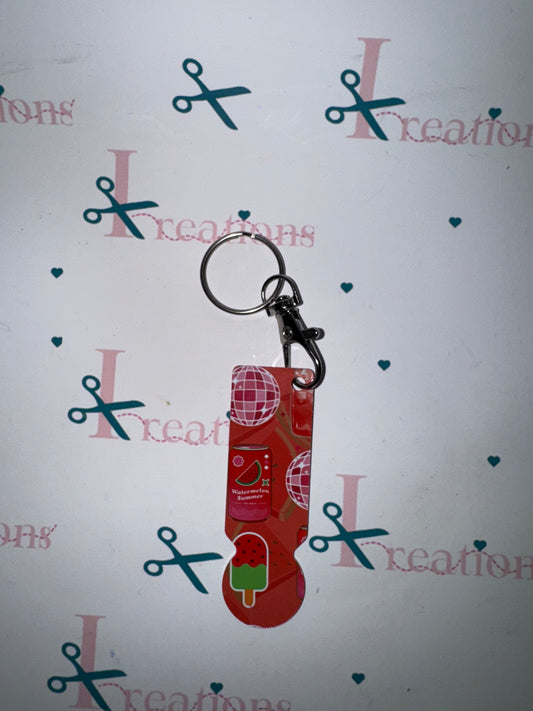 Watermelon Summer design Trolley Keychain 🍉