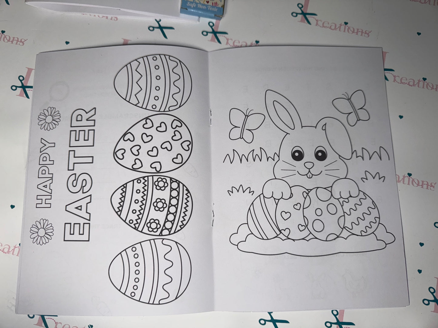 Personalised A5 Easter Colouring Book - Perfect for Kids