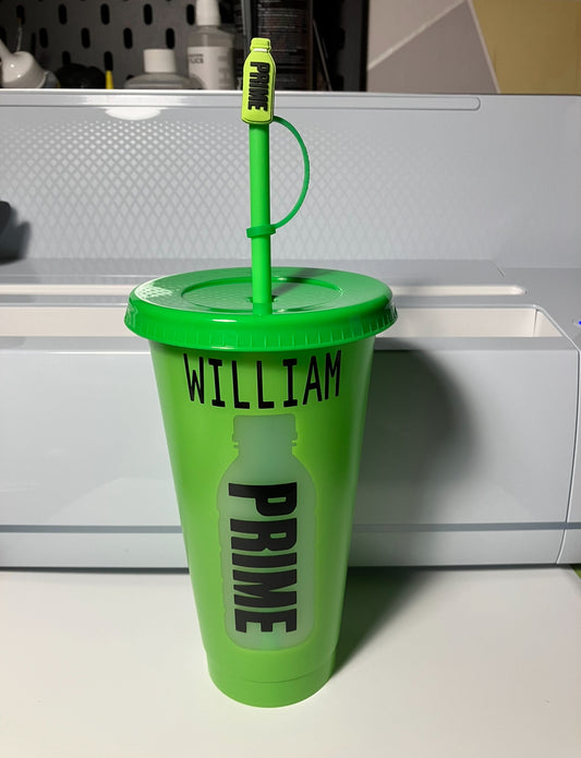 Green Prime cup with topper
