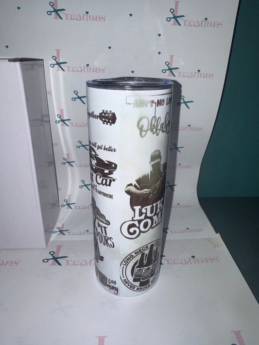 20oz Luke Combs Design Whoopsie Tumbler