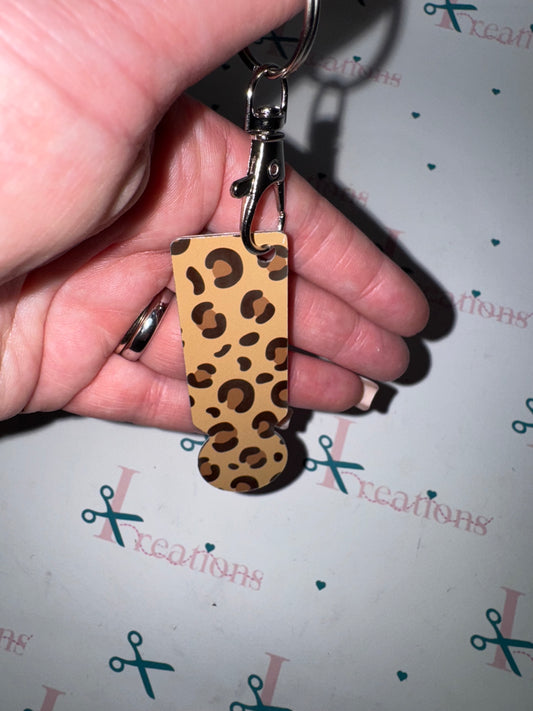Leopard print design Trolley Keychain 🐆
