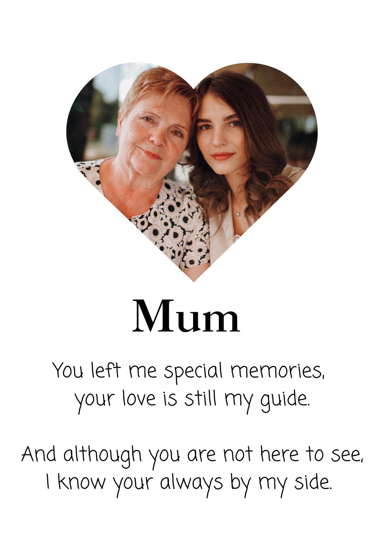 Memorial Personalized Photo A4 Print - Memorial - Poster, Decor