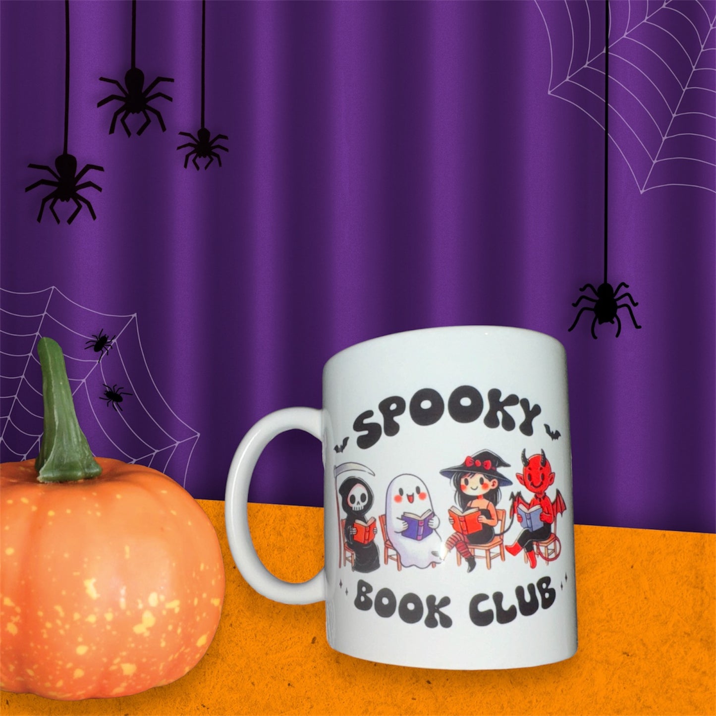 Spooky Book Club Mug for Coffee and Tea Lovers - Cup, Drinkware