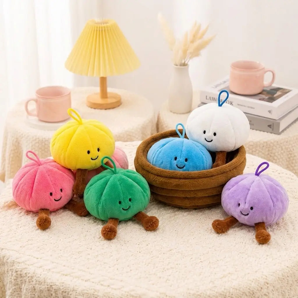 Cute Dumpling Plushie with Basket – Soft 20cm Plush Toy | Multiple Colours
