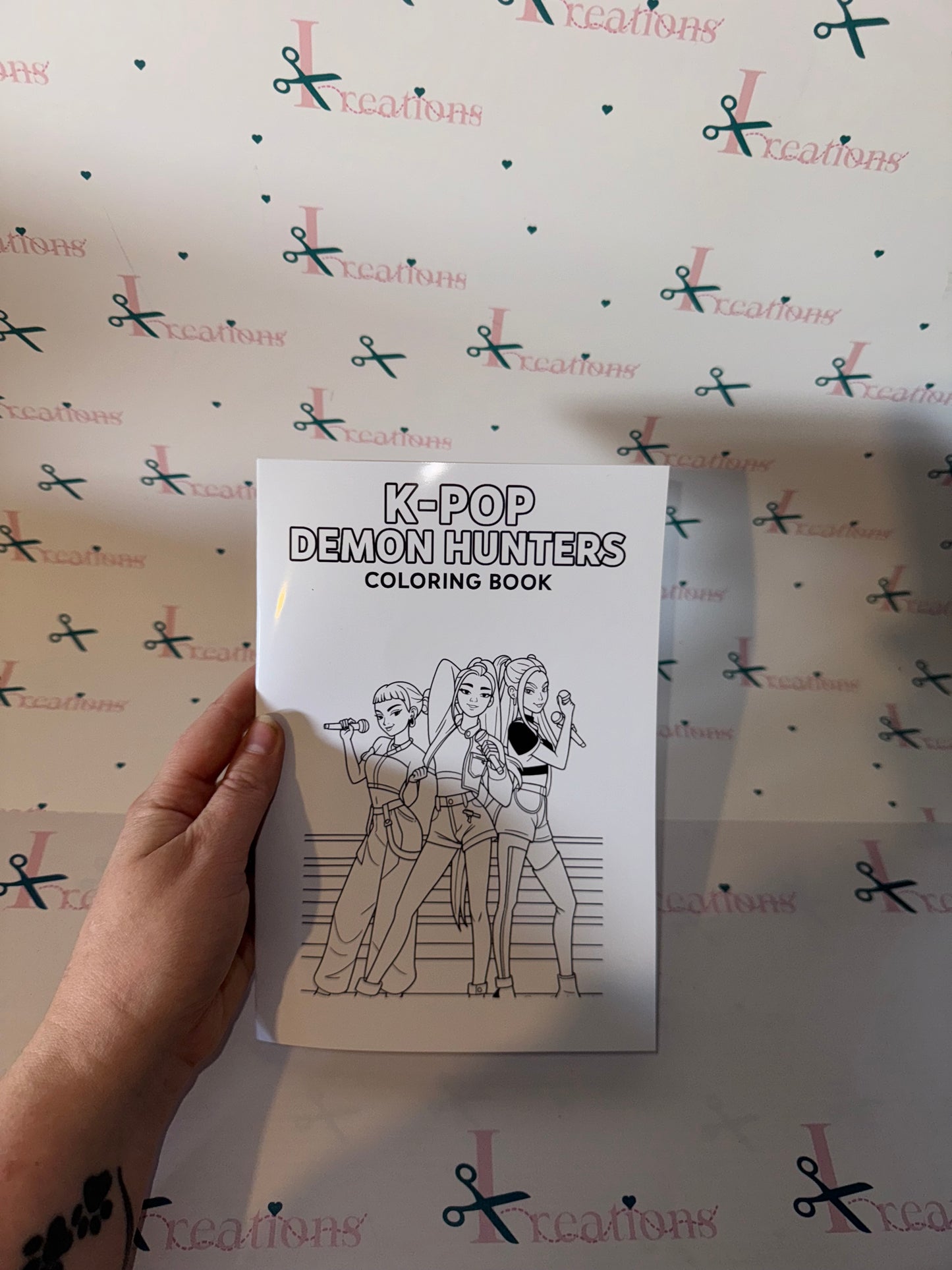 Kpop Demon Hunters Colouring Book with Crayons - A5 size
