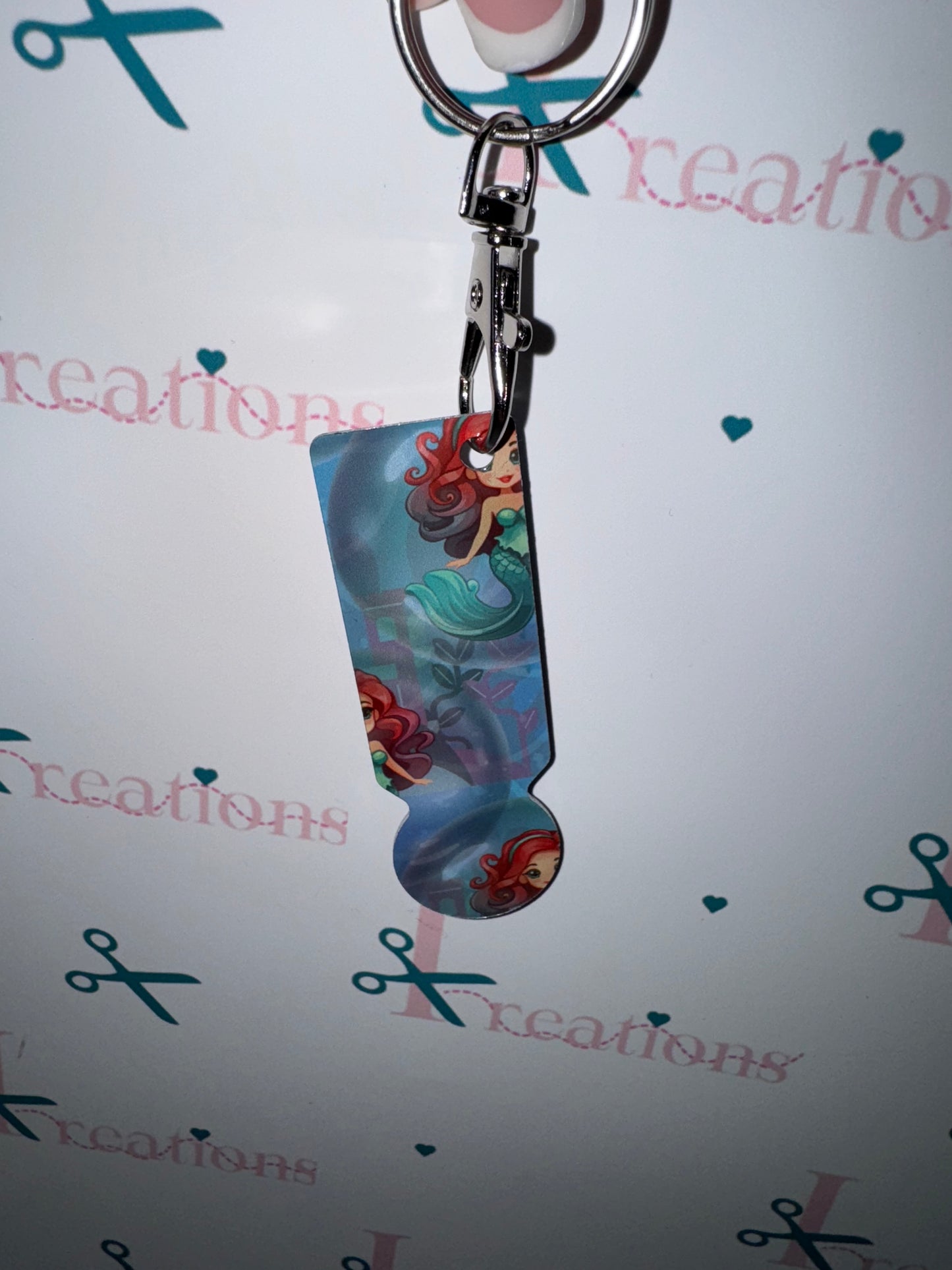 Mermaid design Trolley Keychain 🧜‍♀️
