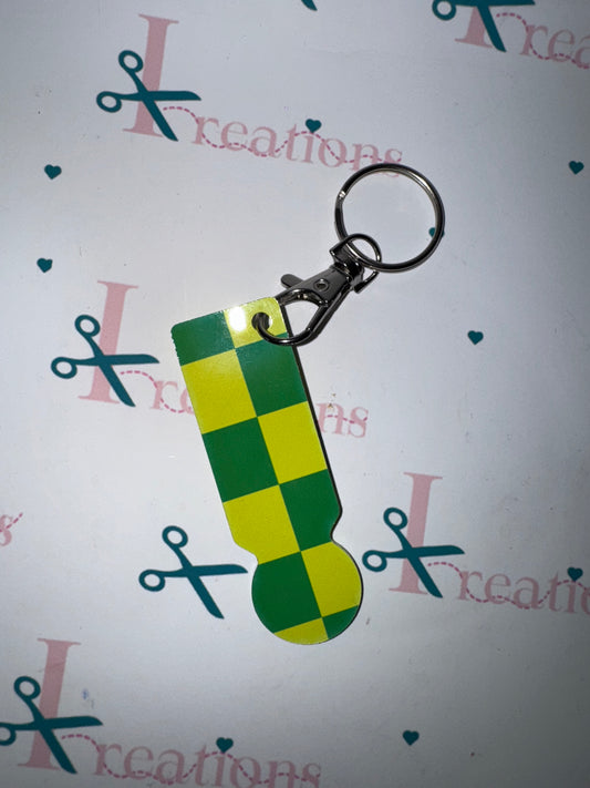 Ambulance colour design Trolley Keychain 💛💚