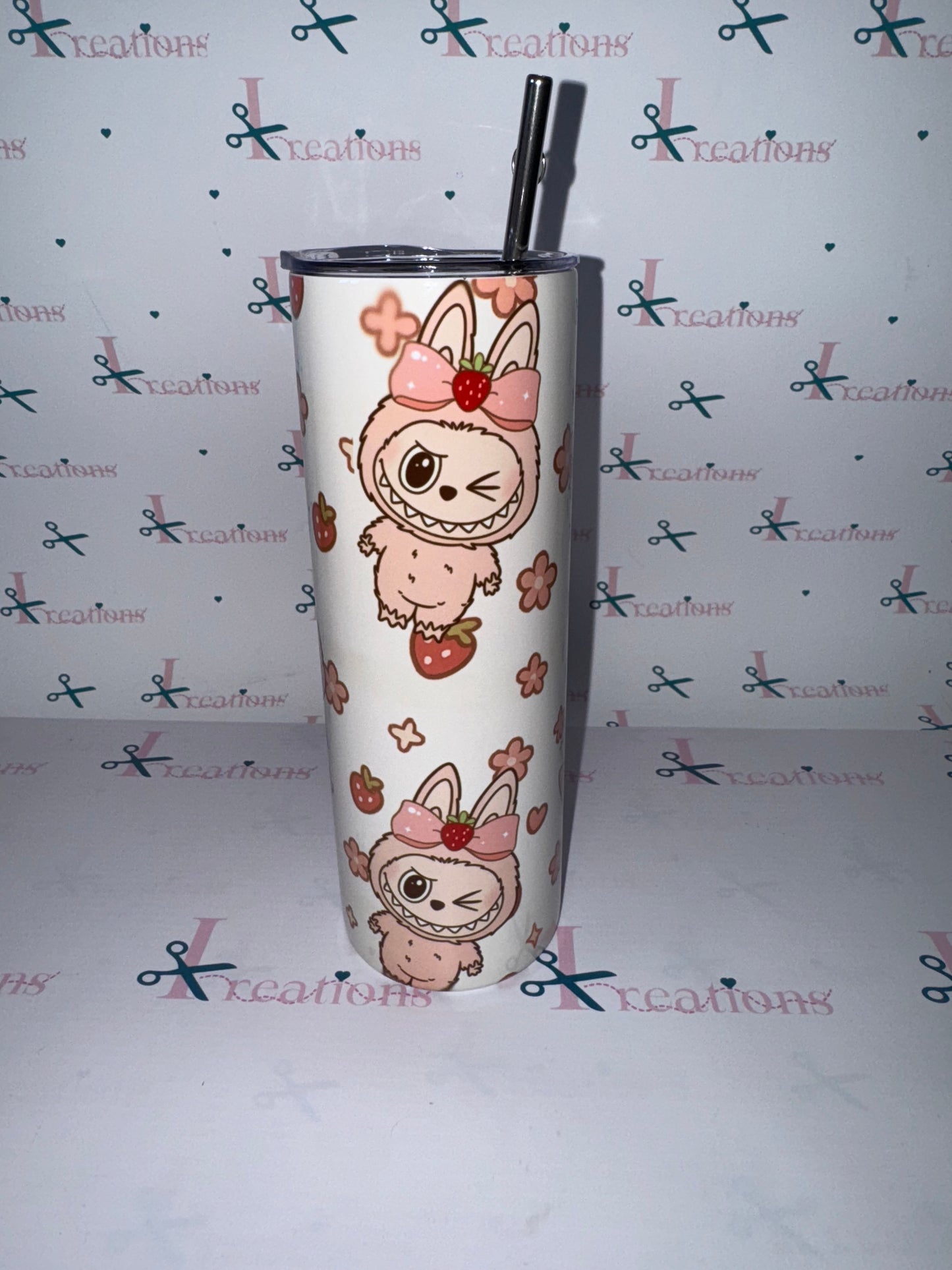 20oz Cute Monster Inspired Design Whoopsie Tumbler