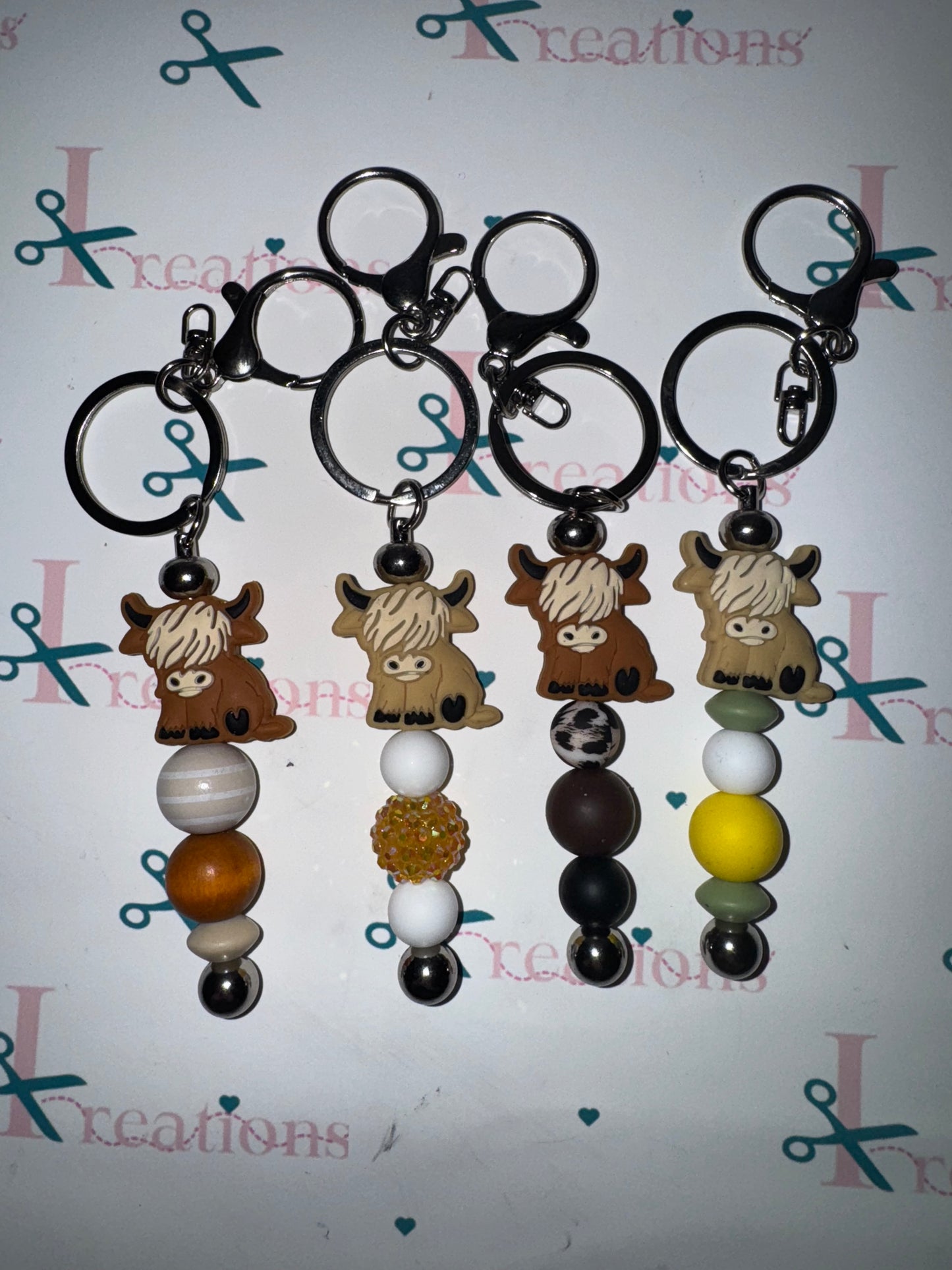 Mystery Highland Cow Keychain