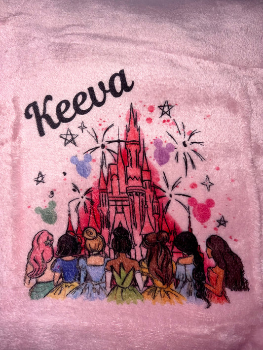 Personalised Super Soft Fleece Blanket Throw – 150 x 120cm | Custom Name & Design
