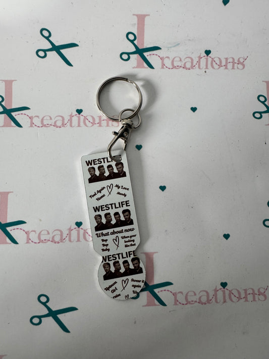 WESTLIFE Trolley Keychain 🎶🤍 ( PRE ORDER)