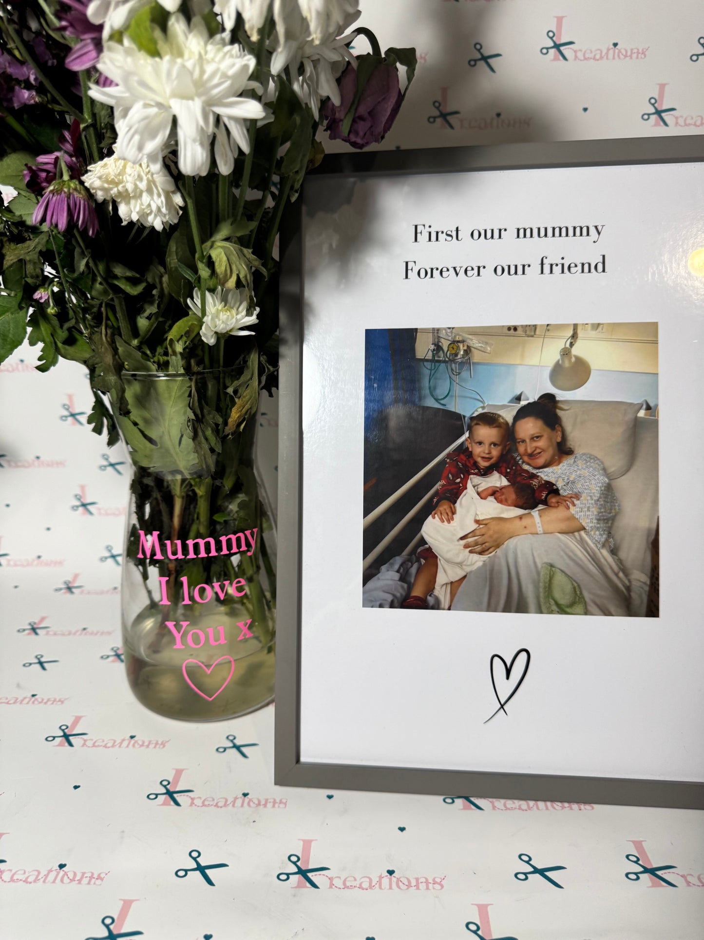 DIGITAL Personalized Photo A4 Print - First Our Mummy Forever Our Friend - Poster, Decor