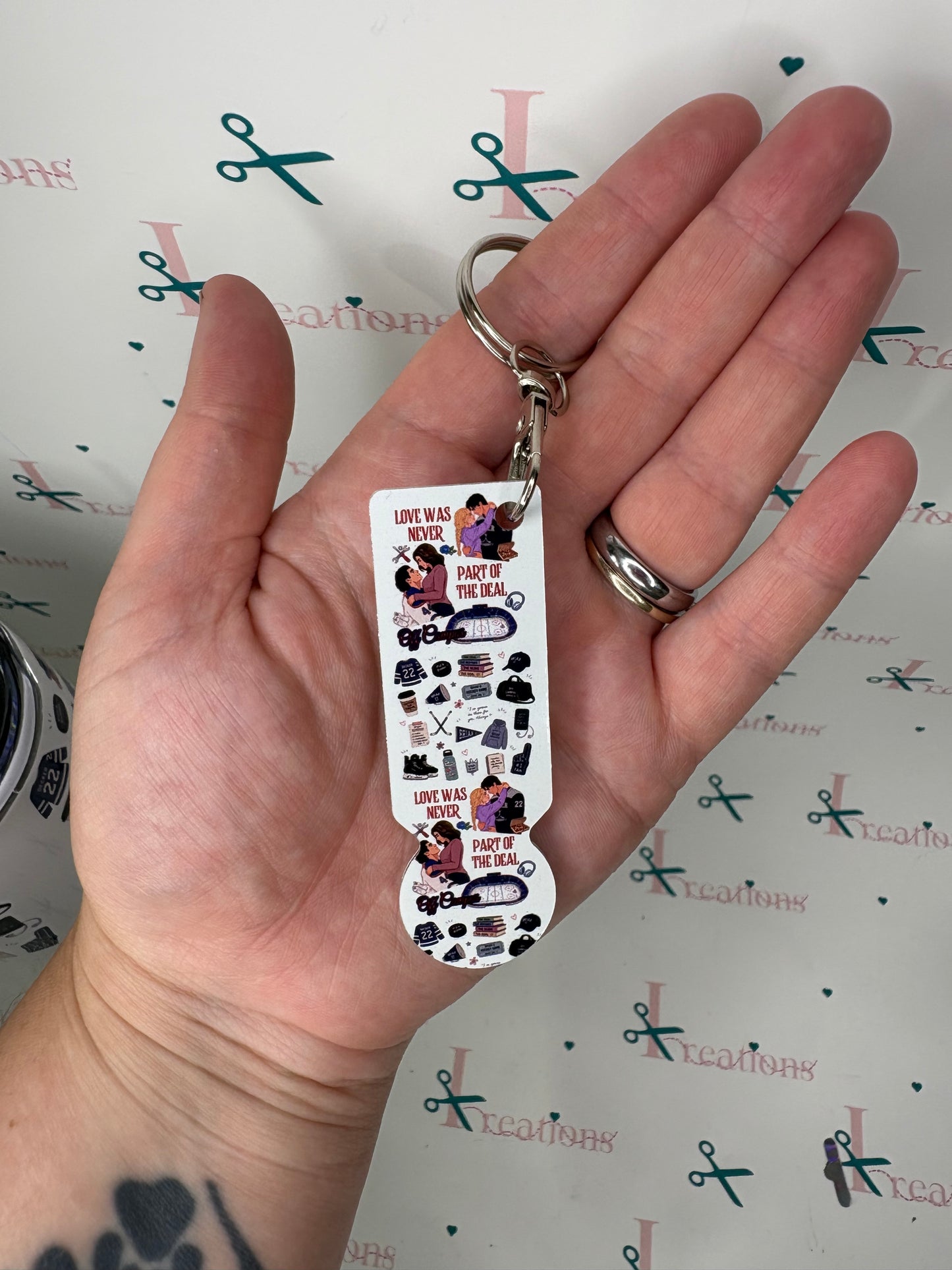Off Campus Trolley Token Keychain