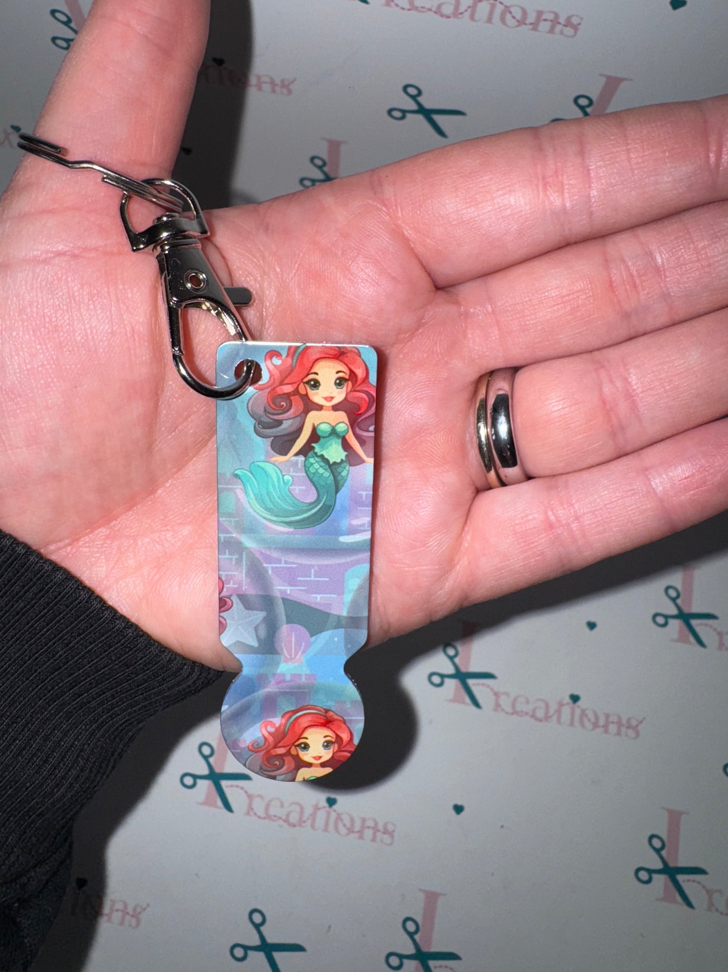 Mermaid design Trolley Keychain 🧜‍♀️