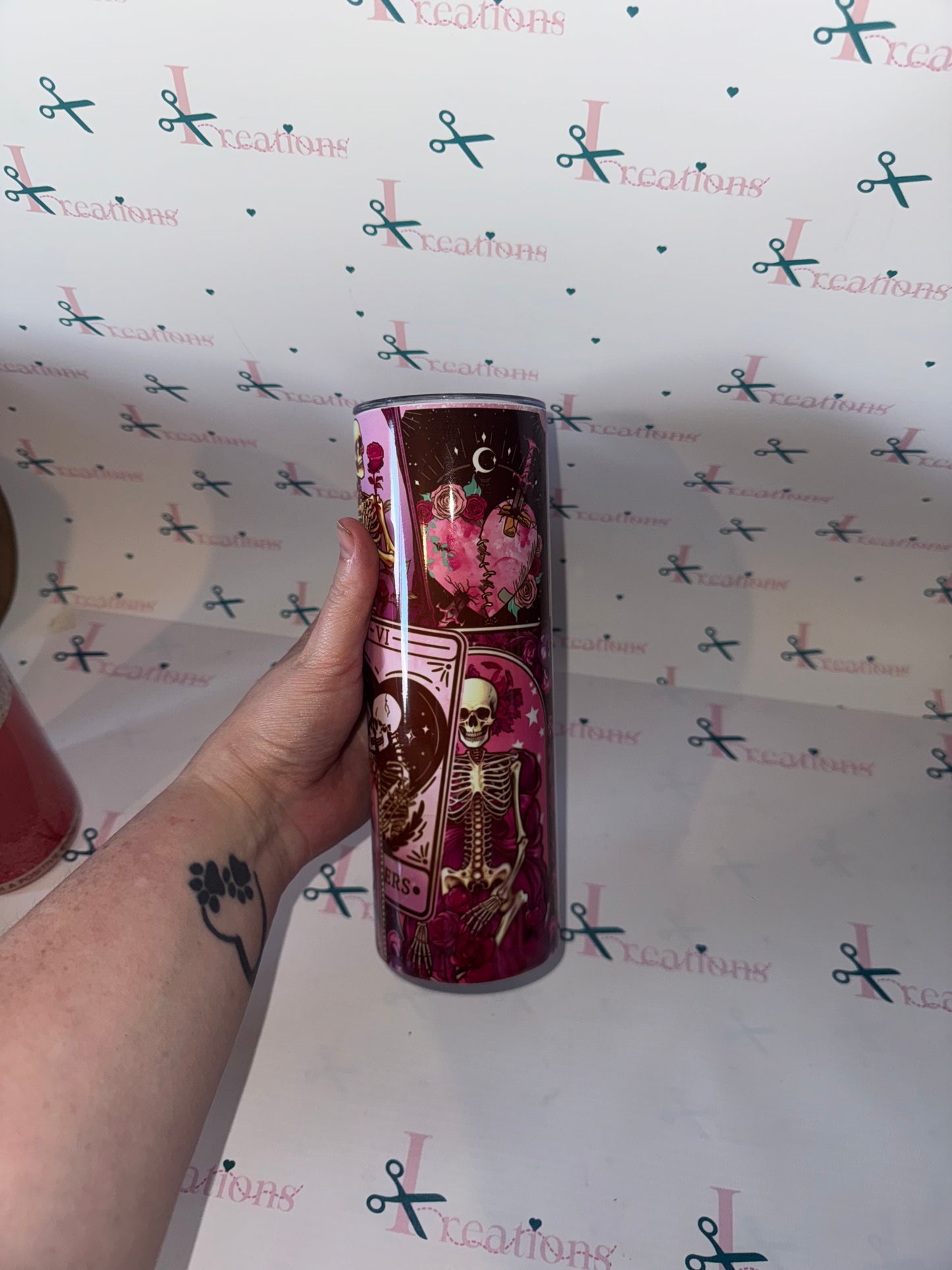 20oz Tarot Card Design Whoopsie Tumbler