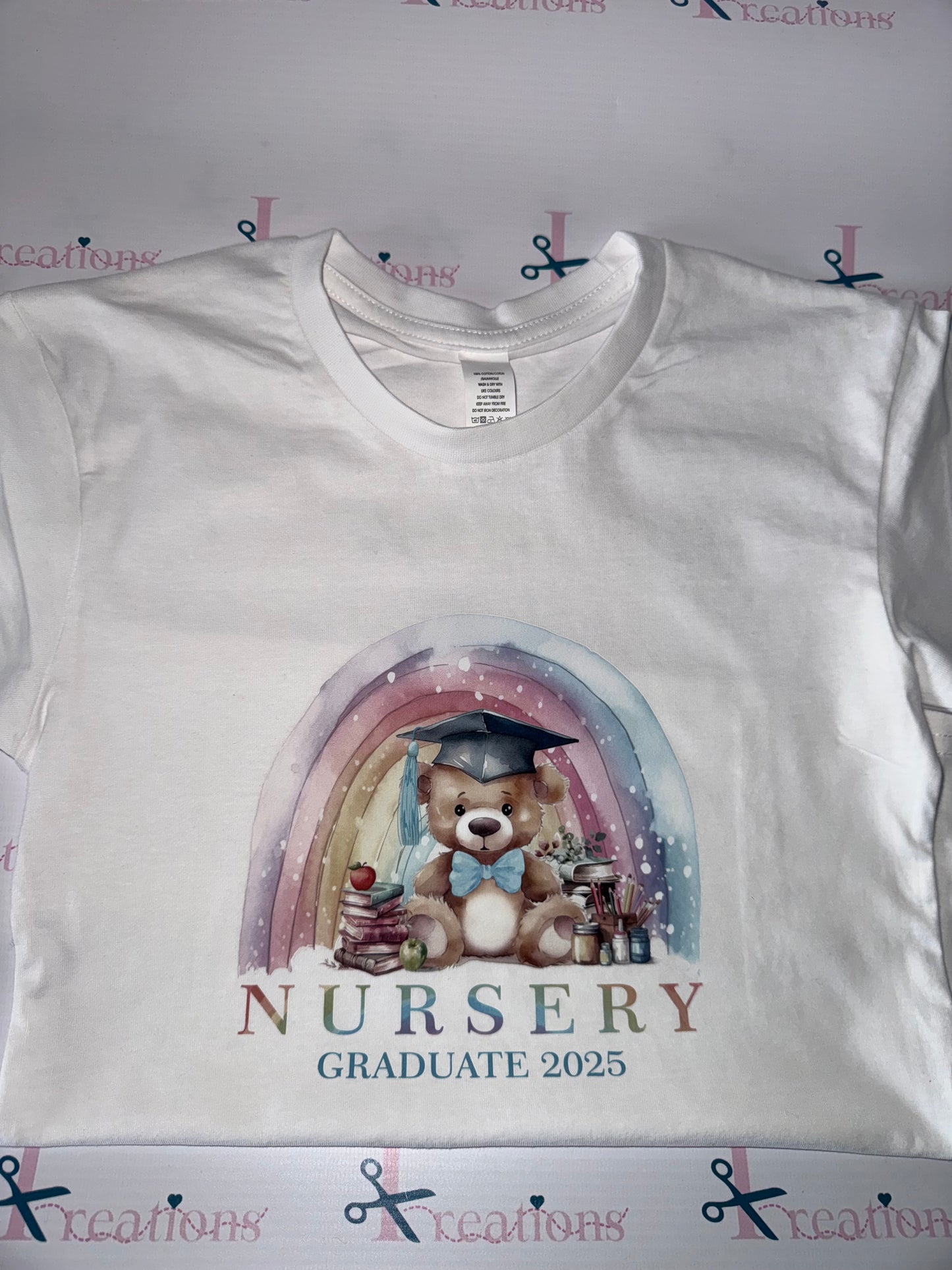 Nursery graduate 2025 T shirt with Name added
