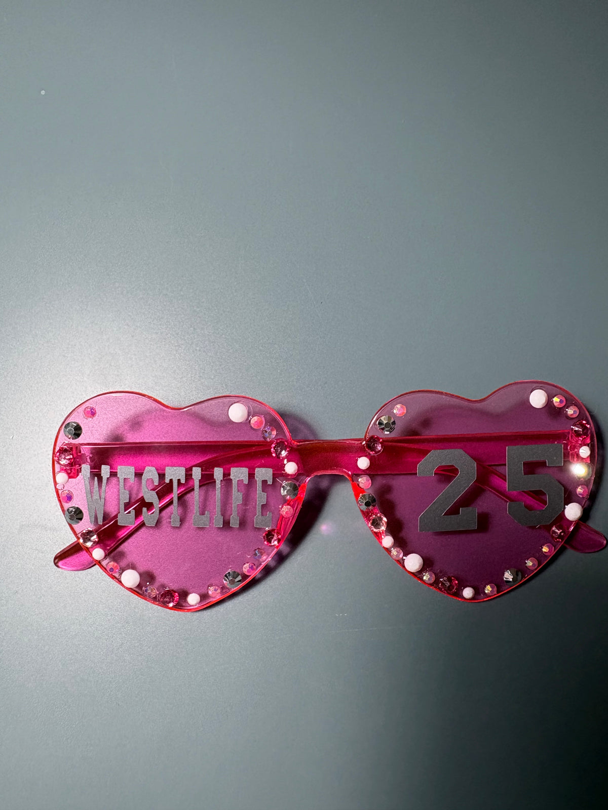 WESTLIFE Heart Sunglasses | Festival & Concert Glasses | Vinyl or Rhinestone Design