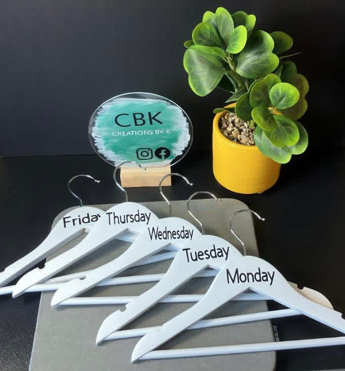 Personalised School Uniform Hanger & Weekly Hangers - Be Organised