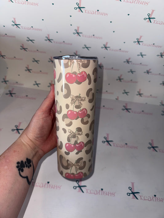 Free leopard cherry 20oz tumbler whoopsie