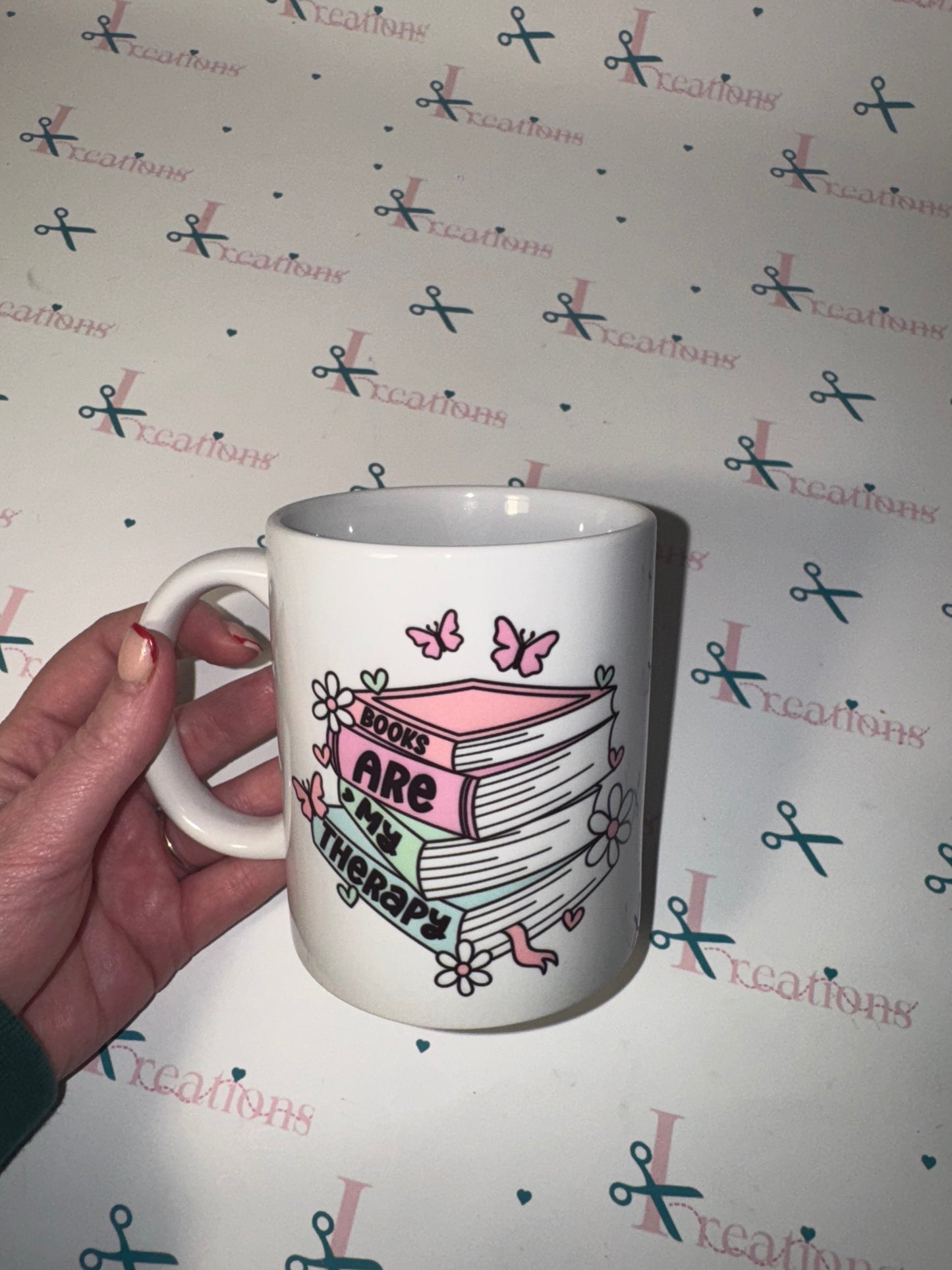 Books are my Therapy  - 11oz mug