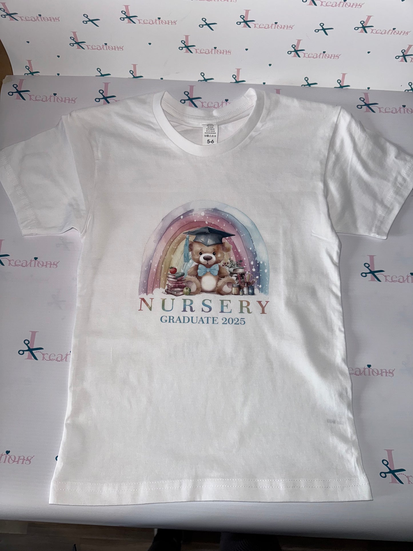 Nursery graduate 2025 T shirt with Name added