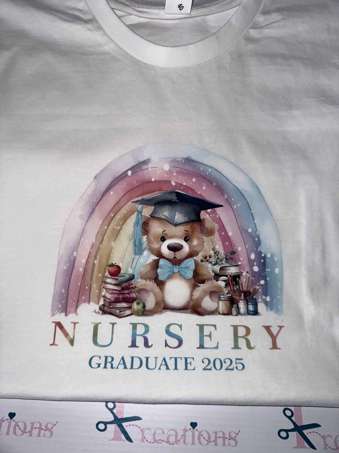 Nursery graduate 2025 T shirt with Name added