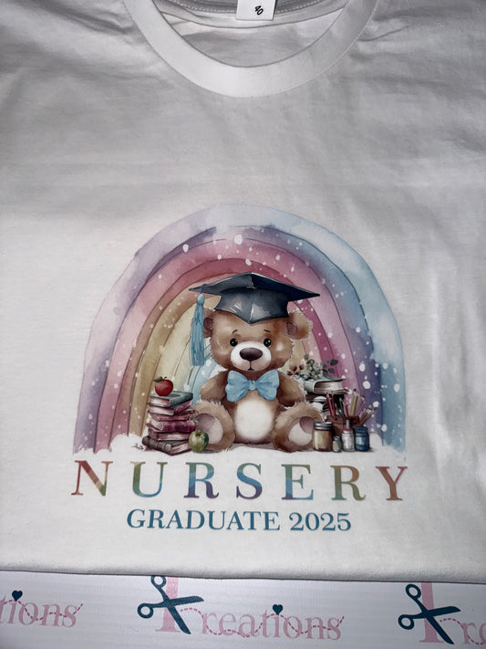 Nursery graduate 2025 T shirt with Name added