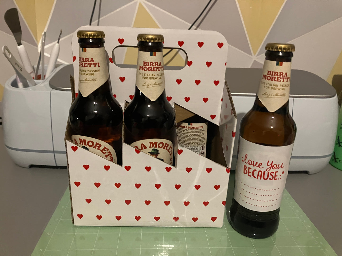 Personalised Beer holders for Valentines Day