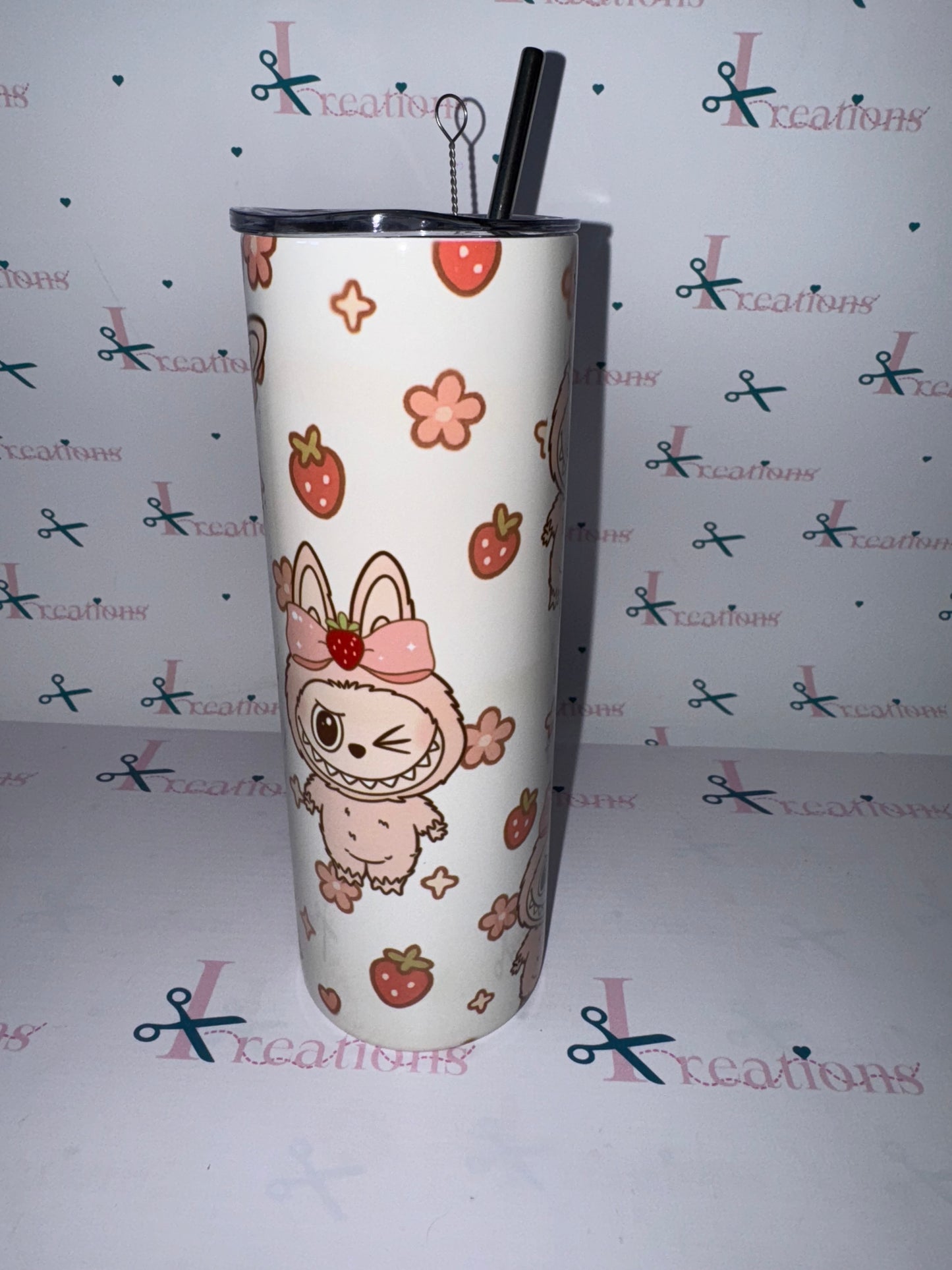 20oz Cute Monster Inspired Design Whoopsie Tumbler
