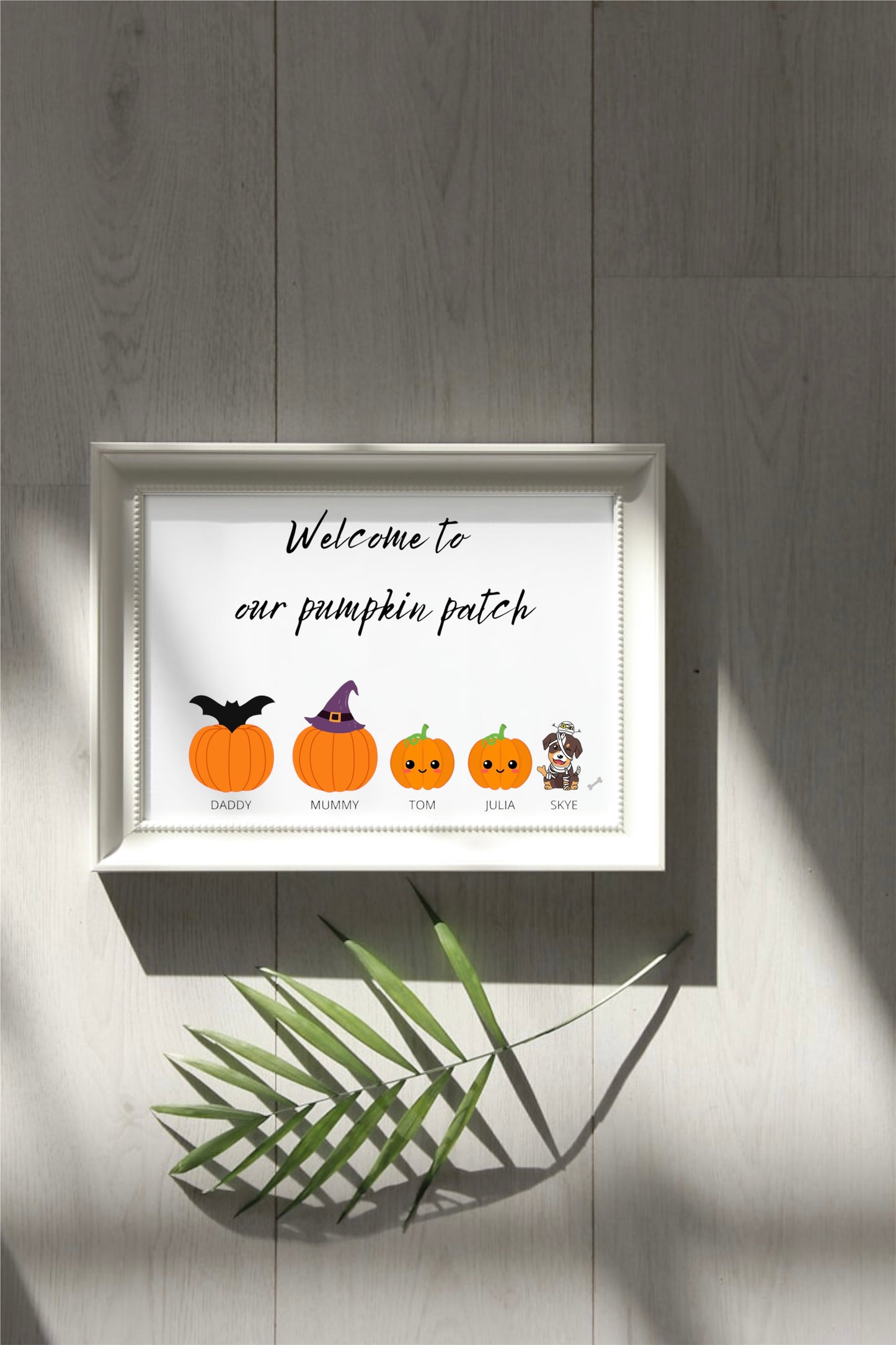 Pumpkin Patch Family Print