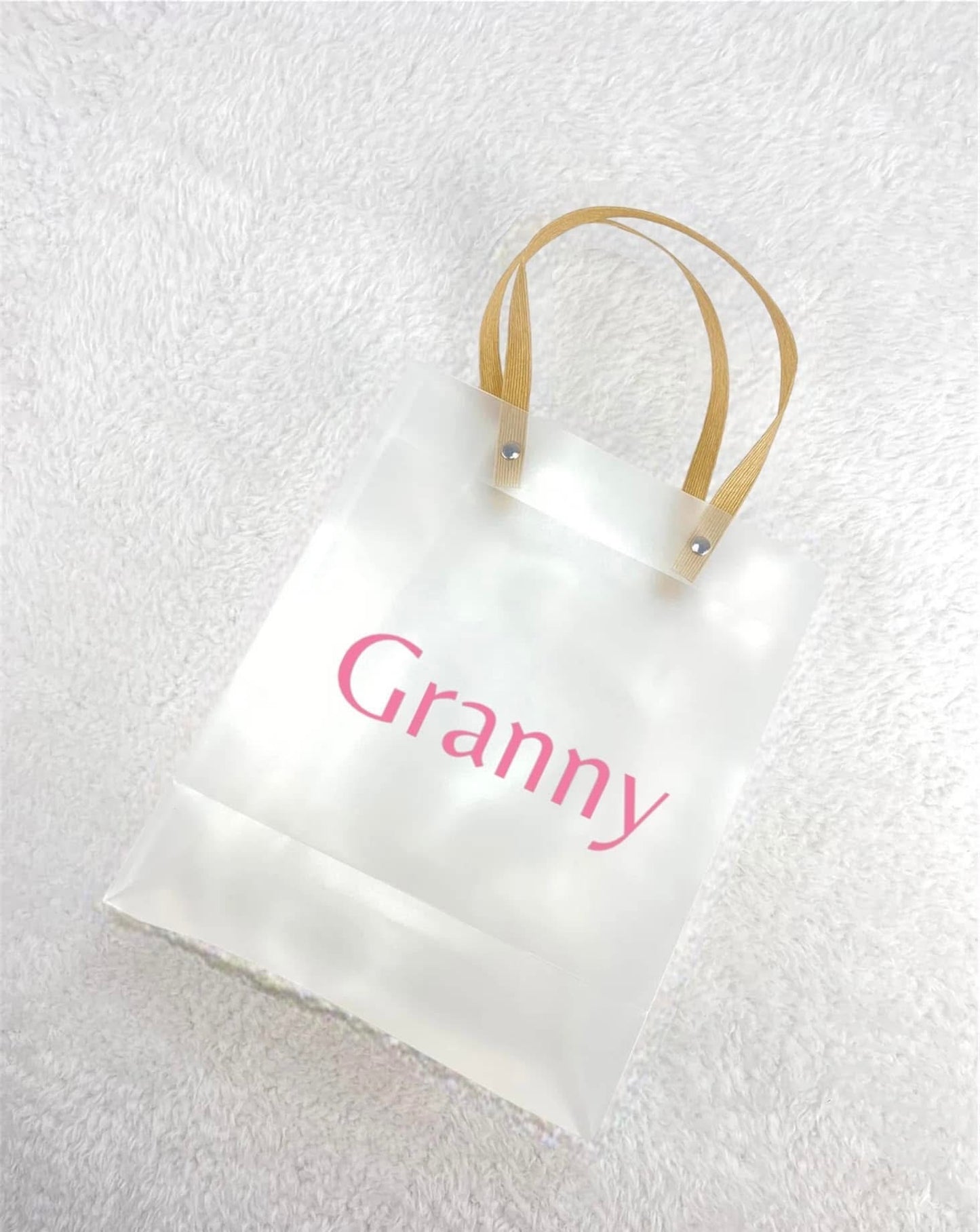 Frosted gift bag