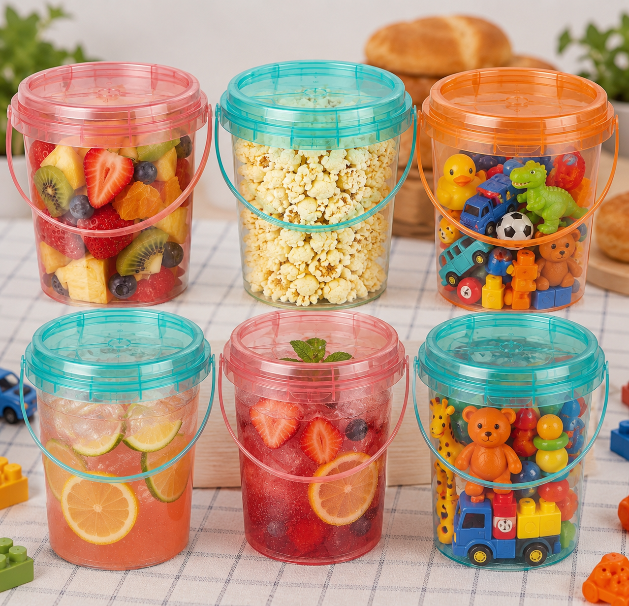 Personalised DIY Viral Bucket Cup with Stickers | Custom Name Bucket | Reusable Party Cup for Kids