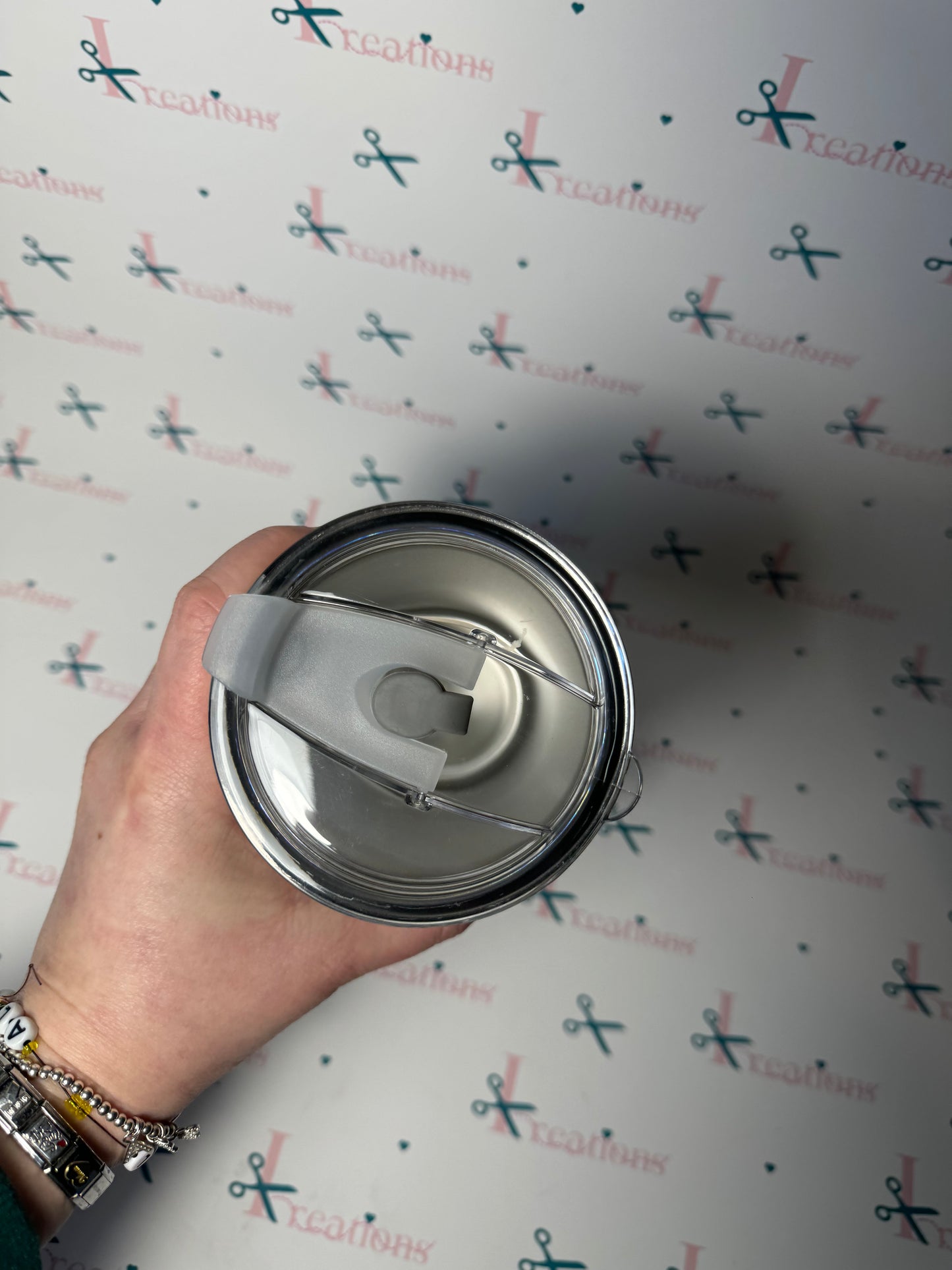 Travel mug green - personalised